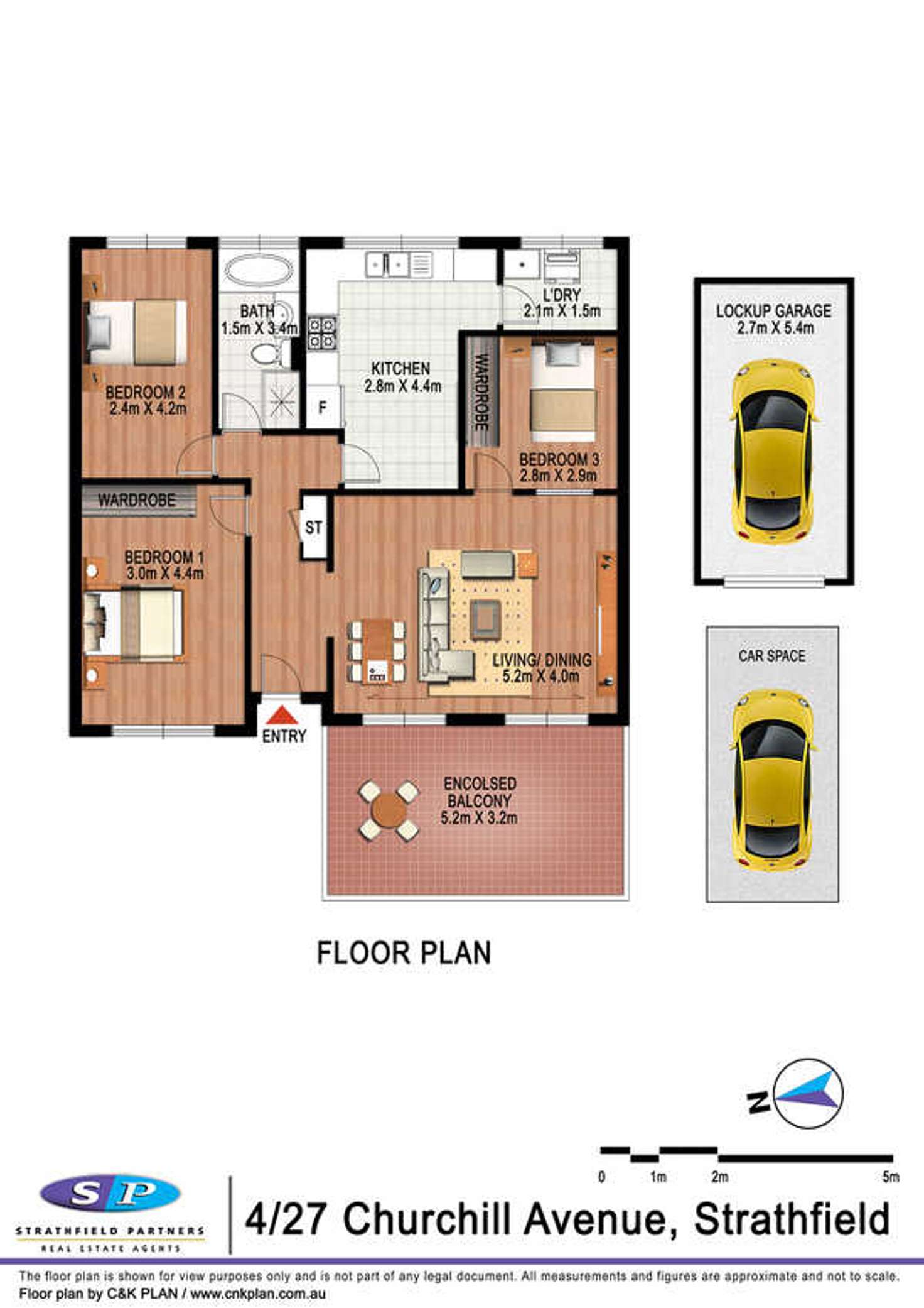 Floorplan of Homely townhouse listing, 4/27 Churchill Avenue, Strathfield NSW 2135