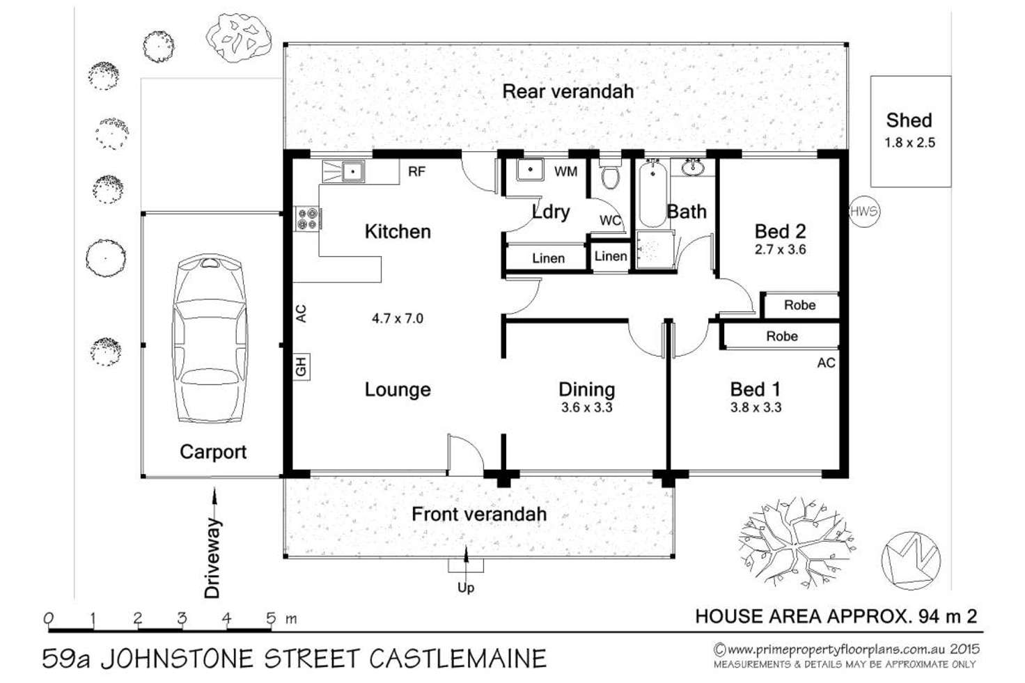 Floorplan of Homely house listing, 59a Johnstone Street, Castlemaine VIC 3450