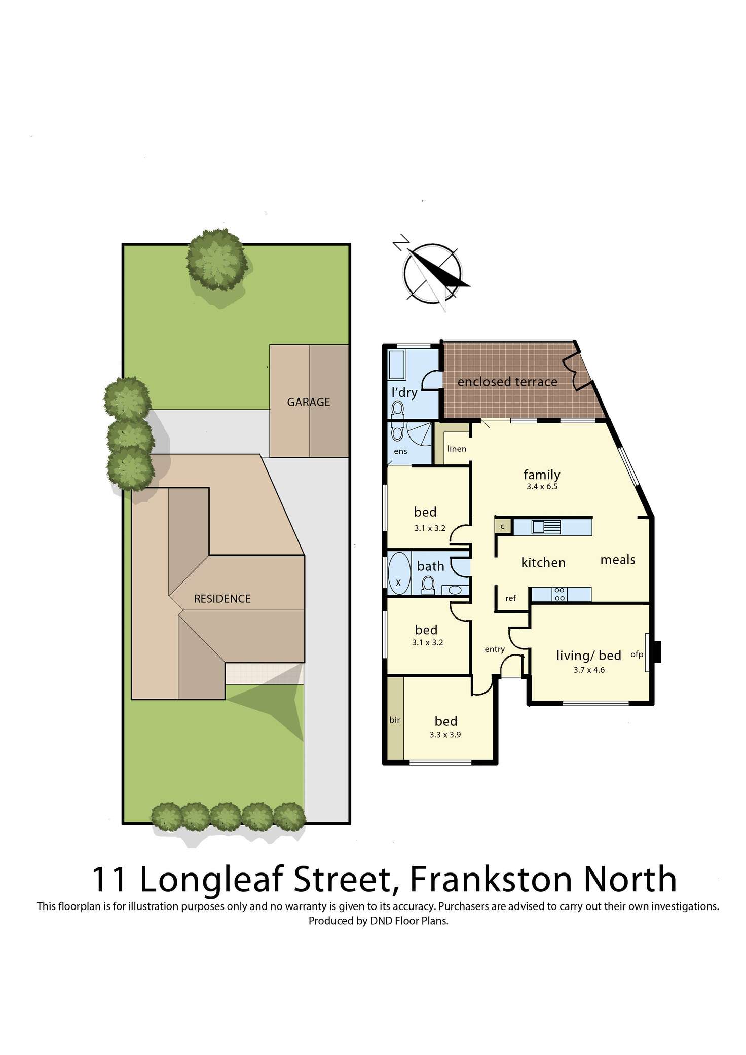 Floorplan of Homely house listing, 11 Longleaf Street, Frankston North VIC 3200