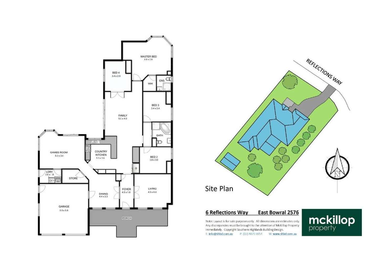 Floorplan of Homely house listing, 6 Reflections Way, Bowral NSW 2576