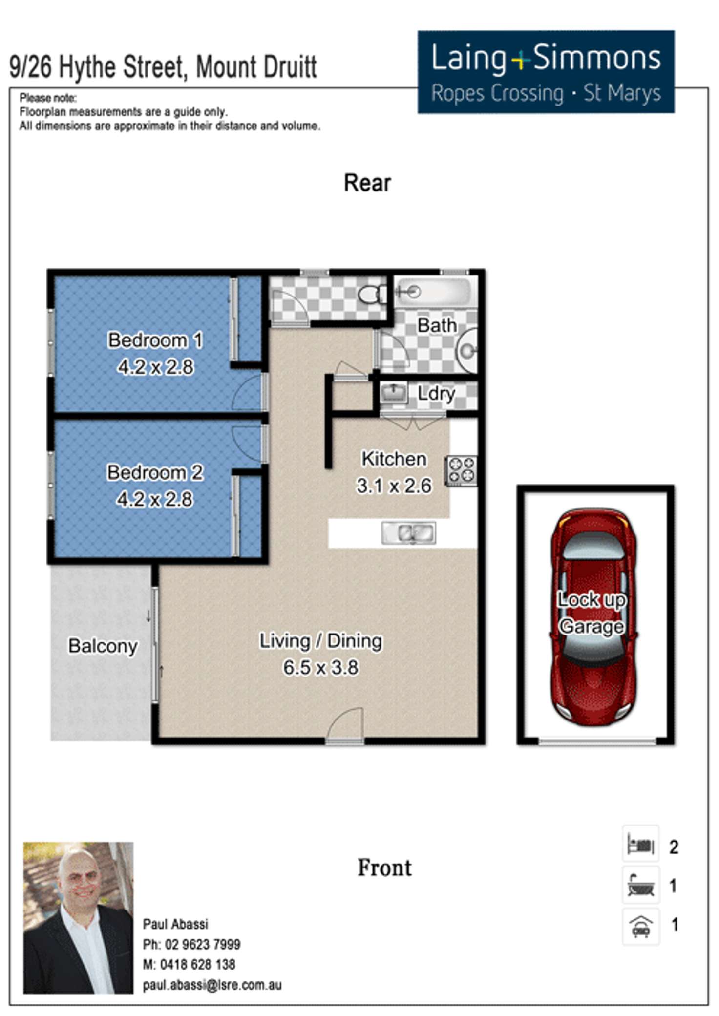 Floorplan of Homely unit listing, 9/26 Hythe Street, Mount Druitt NSW 2770