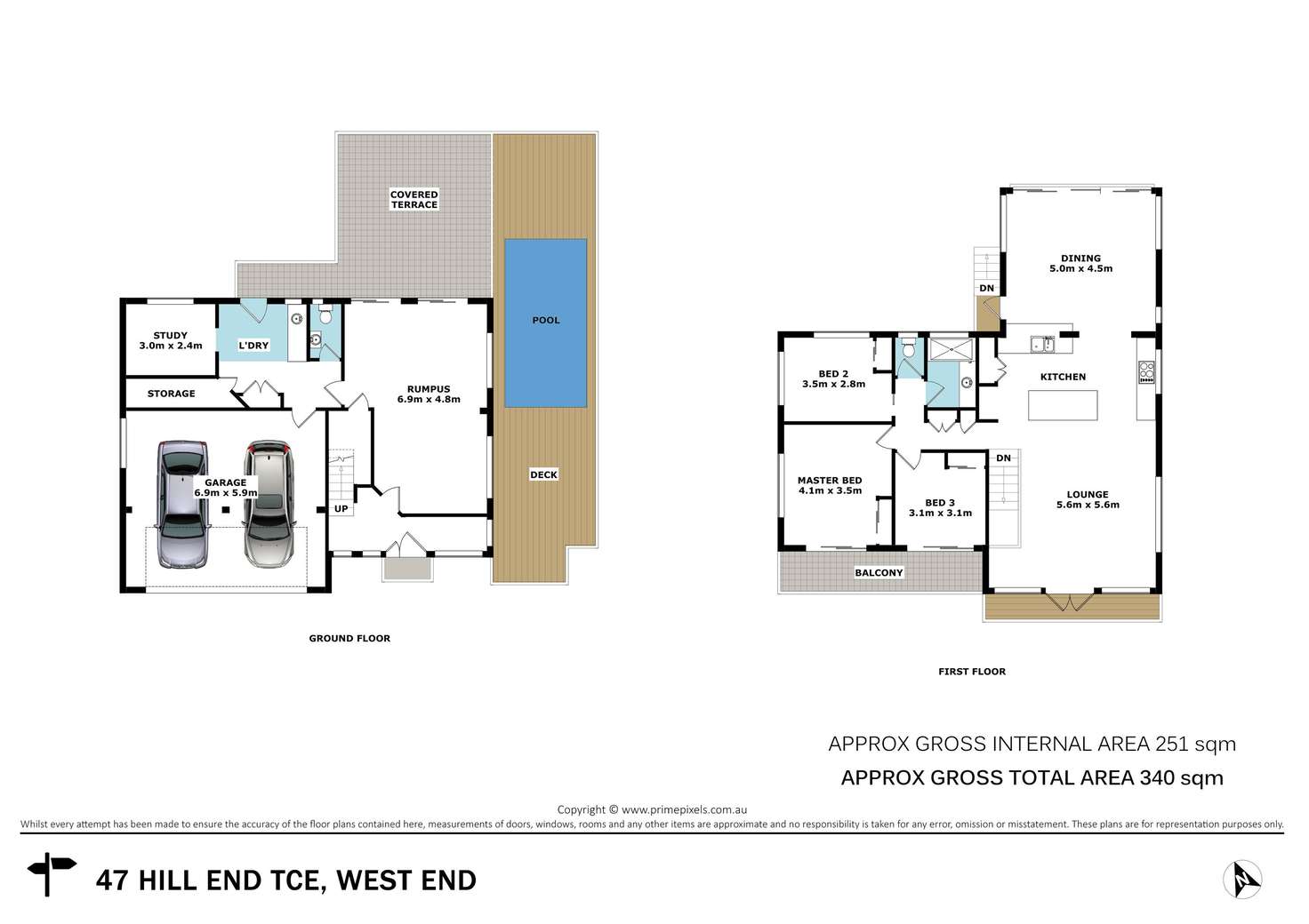 Floorplan of Homely house listing, 47 Hillend Terrace, West End QLD 4101