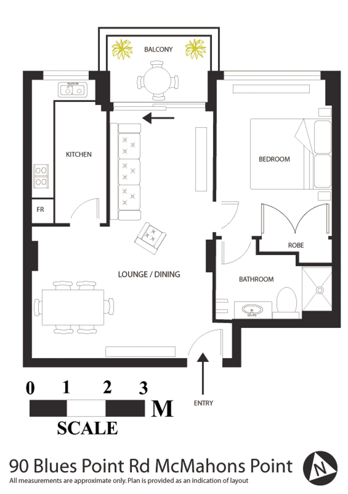 Floorplan of Homely apartment listing, 90 Blues Point Road, Mcmahons Point NSW 2060