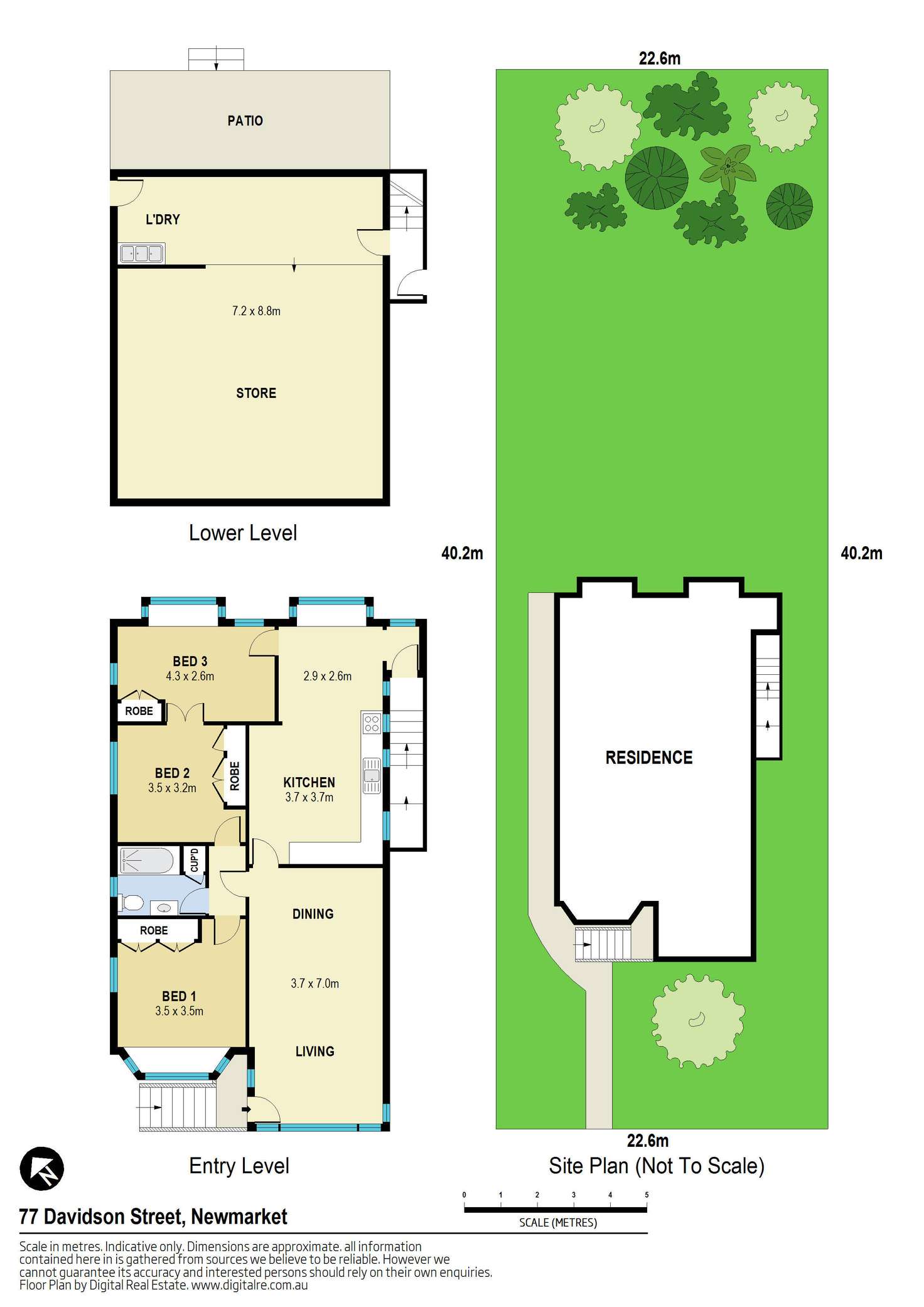 Floorplan of Homely house listing, 77 Davidson Street, Newmarket QLD 4051