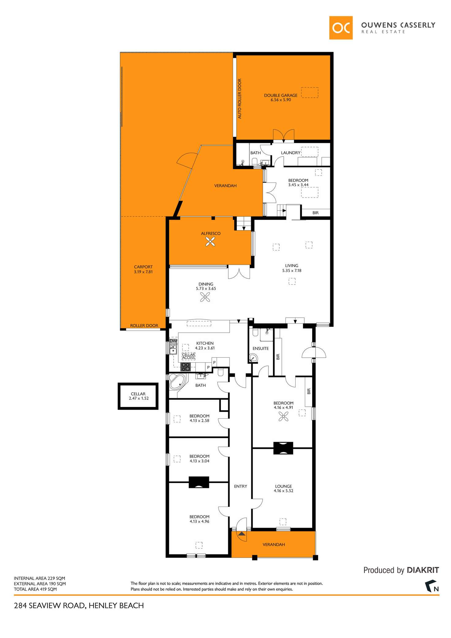 Floorplan of Homely house listing, 284 Seaview Road, Henley Beach SA 5022