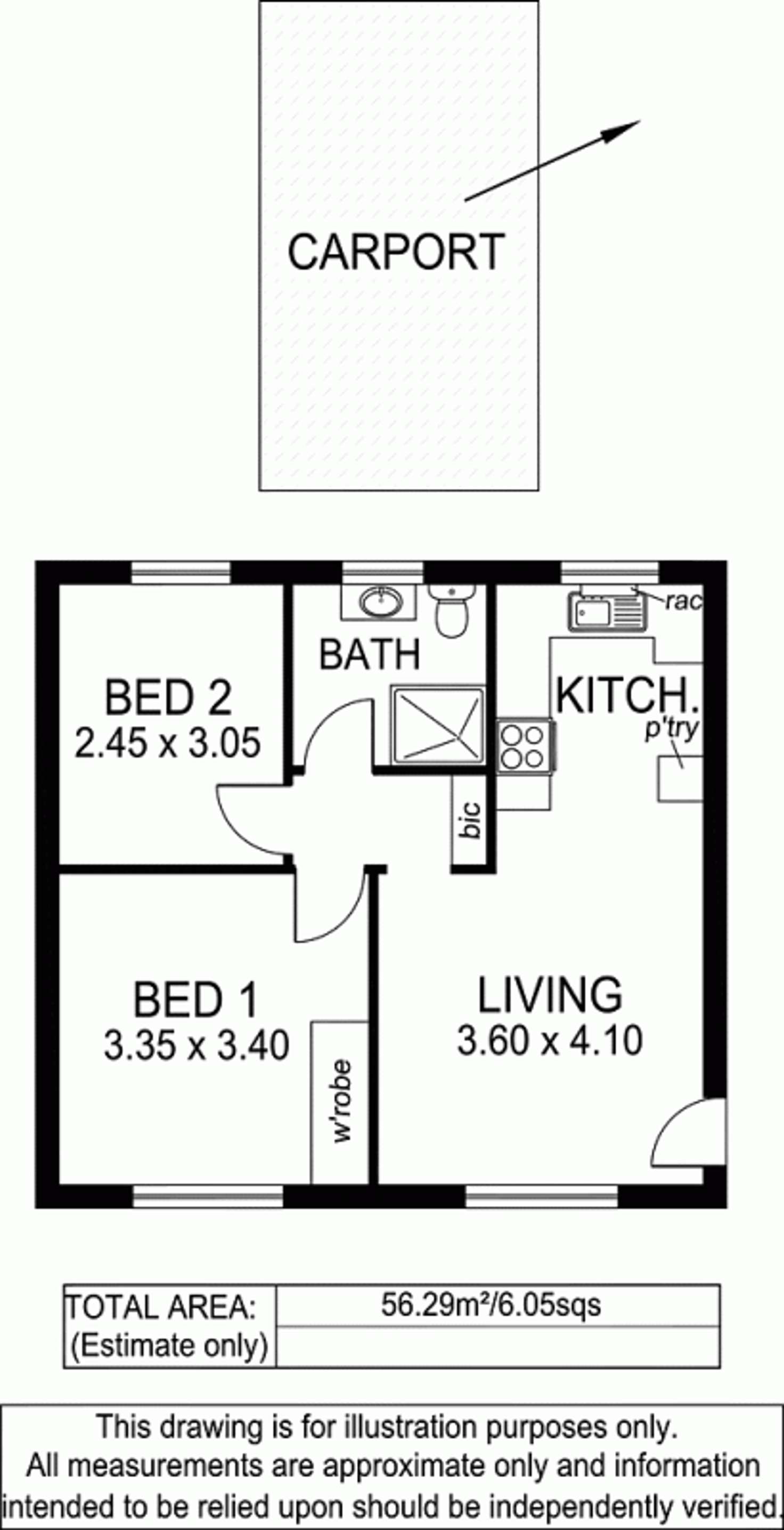 Floorplan of Homely unit listing, 8/26 Clifton Street, Camden Park SA 5038