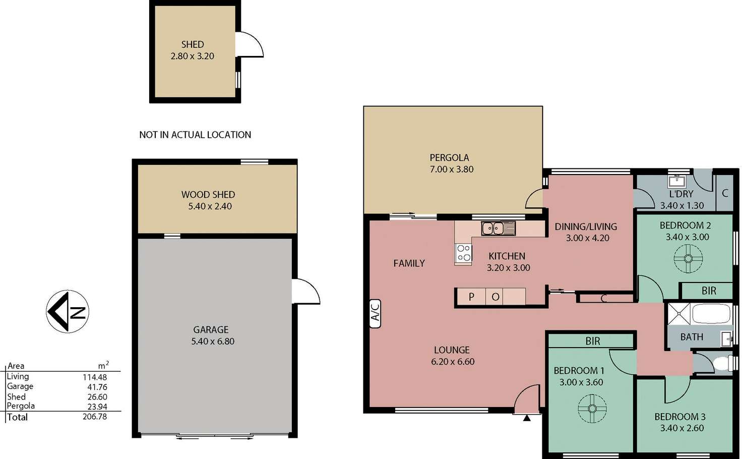 Floorplan of Homely house listing, 1 Arrawa Court, Balhannah SA 5242