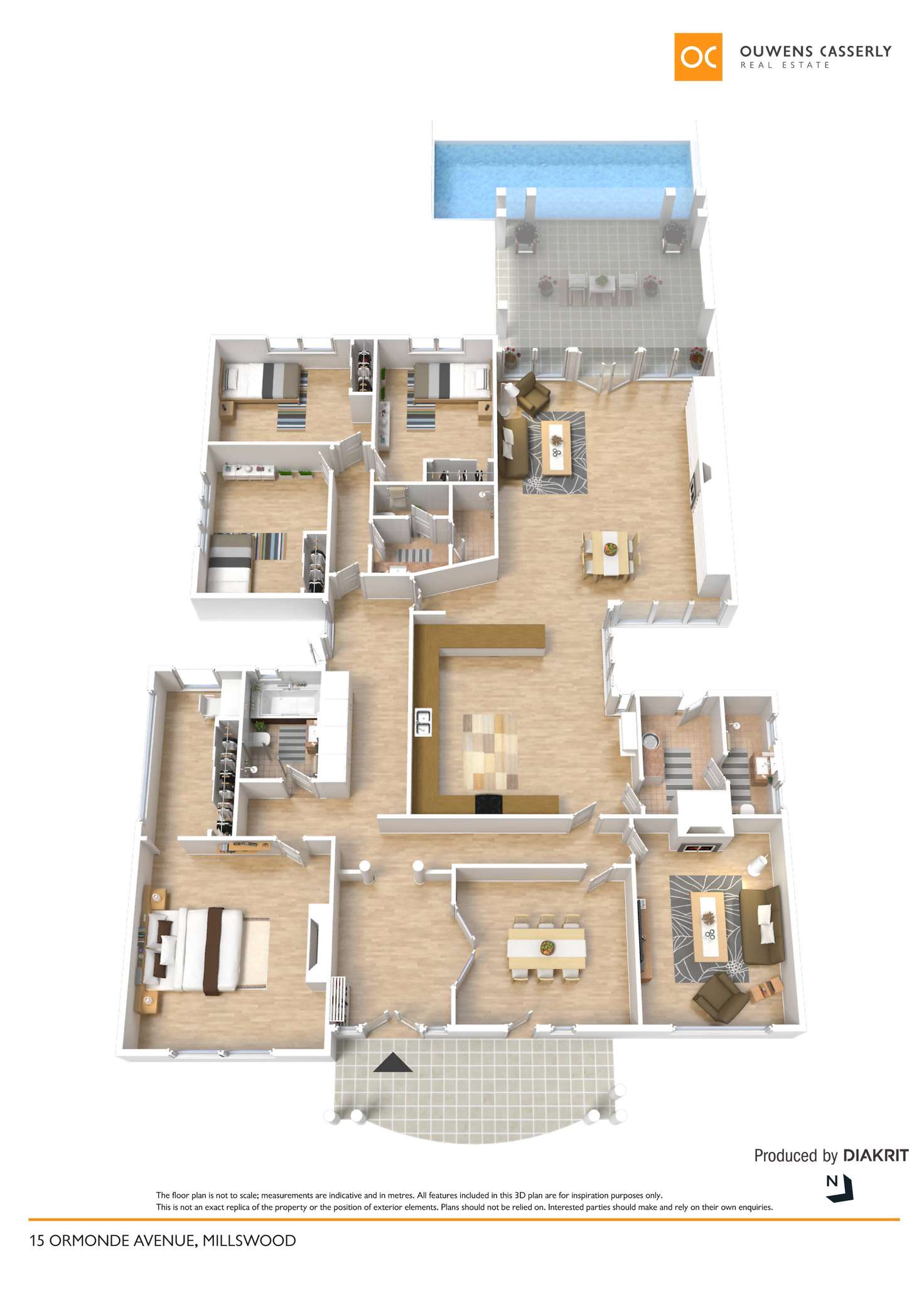 Floorplan of Homely house listing, 15 Ormonde Avenue, Millswood SA 5034