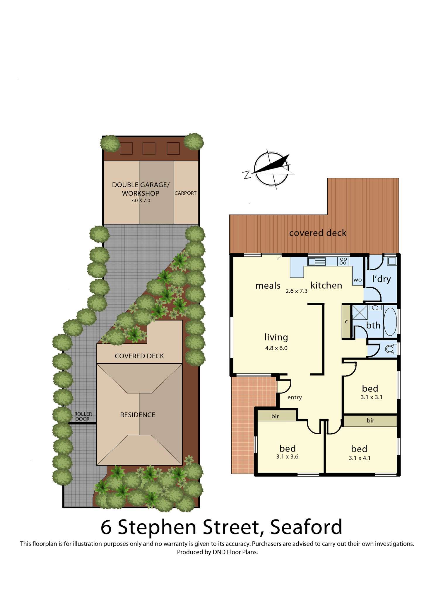 Floorplan of Homely house listing, 6 Stephen Street, Seaford VIC 3198