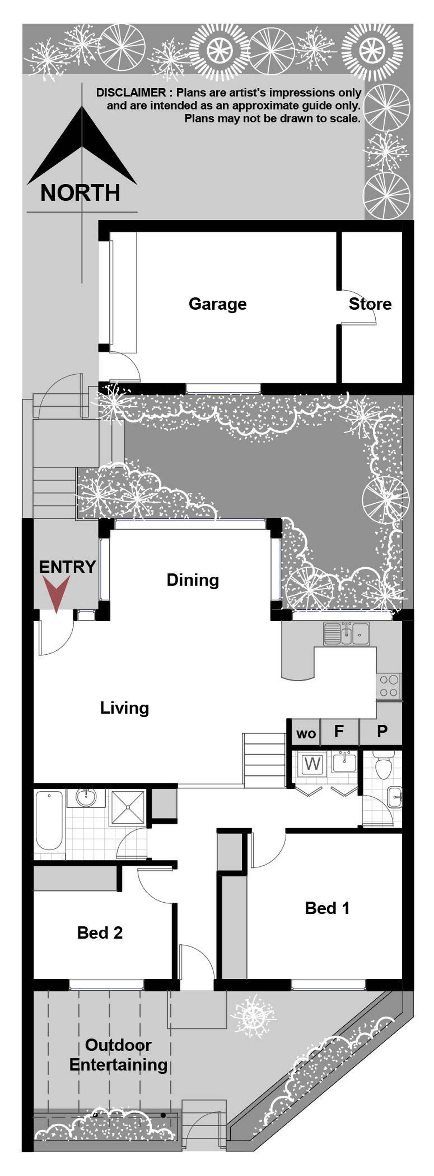 Floorplan of Homely townhouse listing, 57 Hallen Close, Swinger Hill ACT 2606