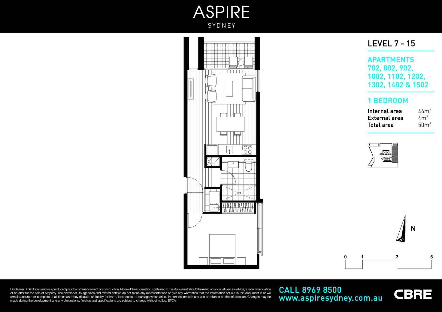 Floorplan of Homely apartment listing, 902/11 Alberta Street, Sydney NSW 2000