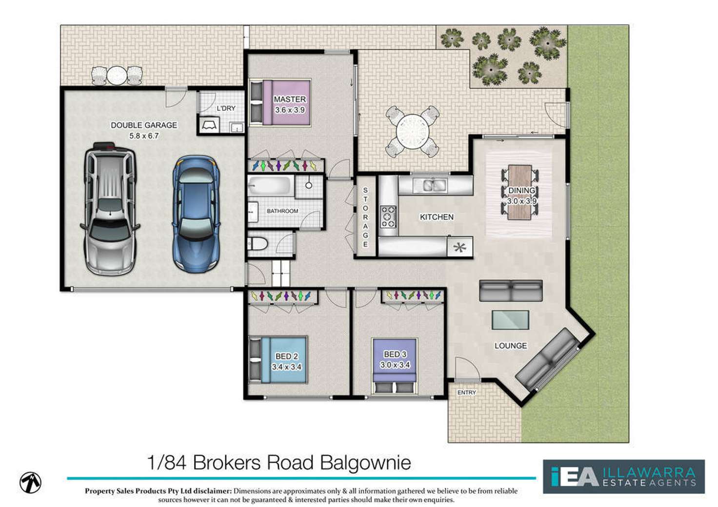 Floorplan of Homely house listing, 1/84 Brokers Road, Balgownie NSW 2519