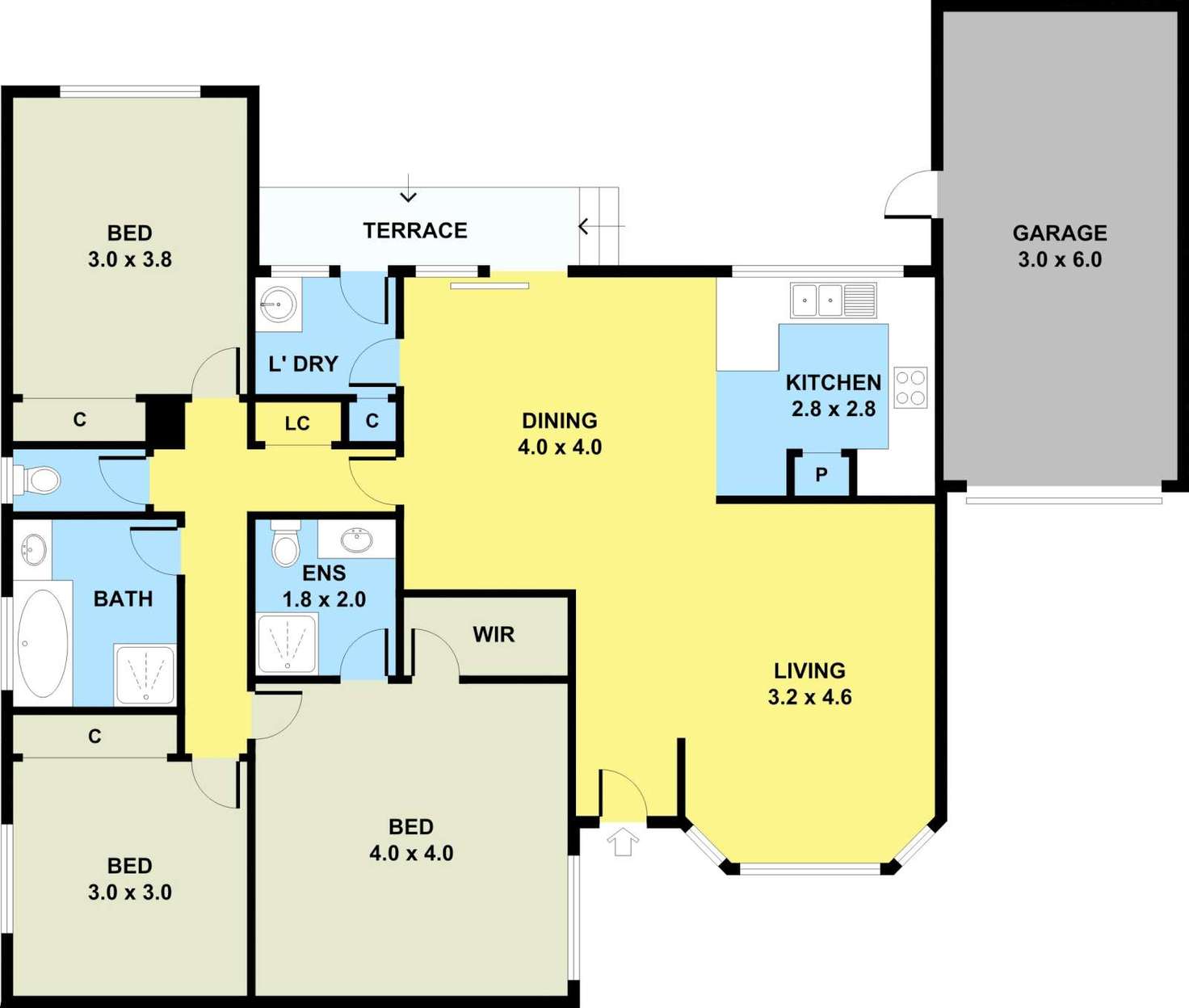 Floorplan of Homely unit listing, 2/534 Waverley Rd, Mount Waverley VIC 3149