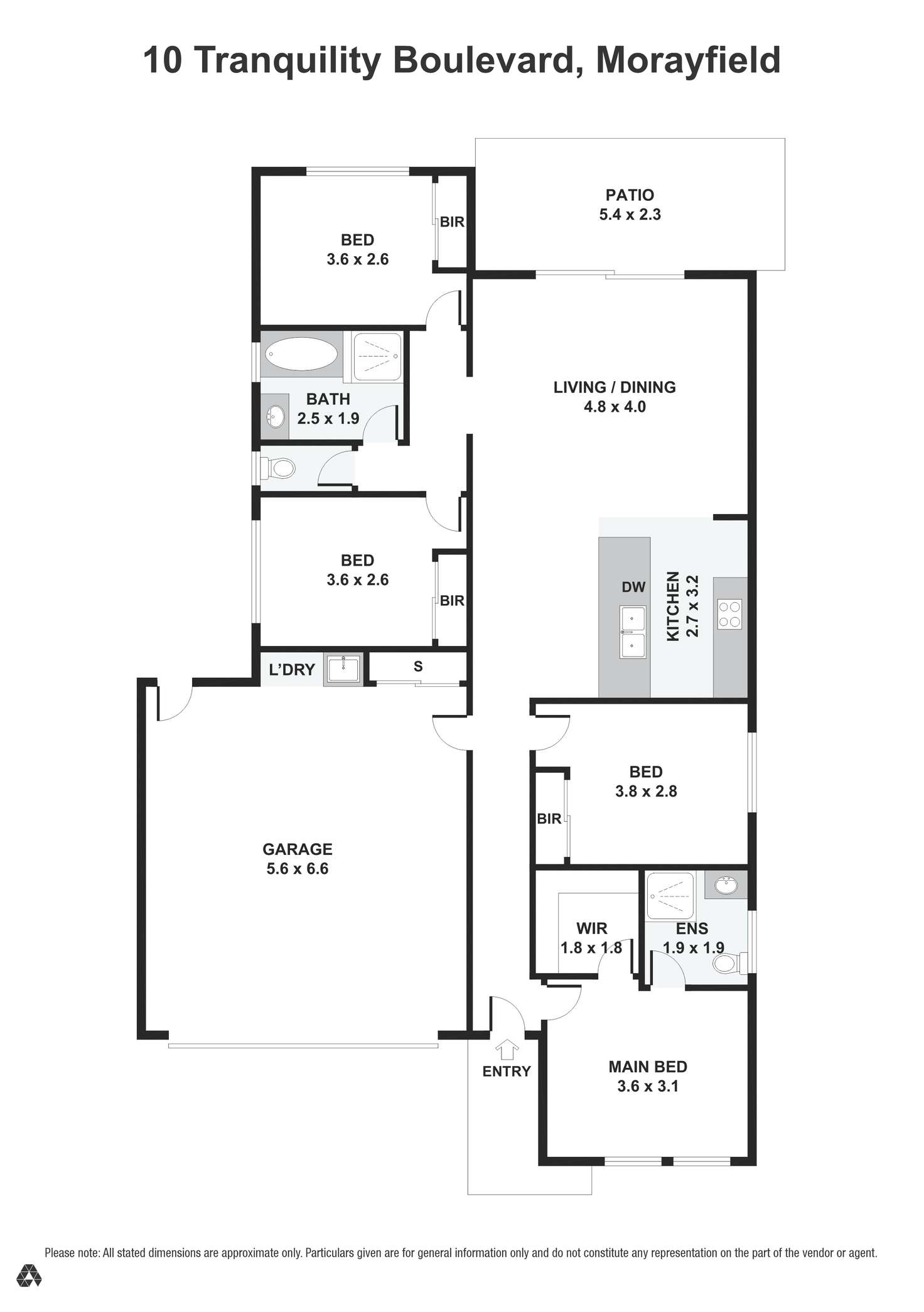Floorplan of Homely house listing, 10 Tranquility Boulevard, Morayfield QLD 4506