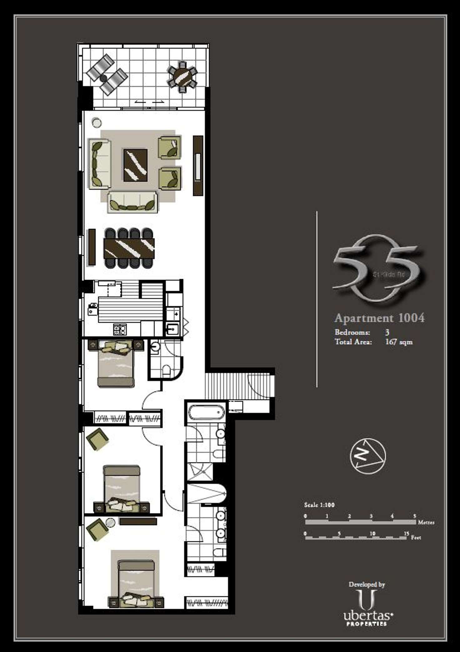 Floorplan of Homely apartment listing, 1004/505 St Kilda Road, Melbourne VIC 3004