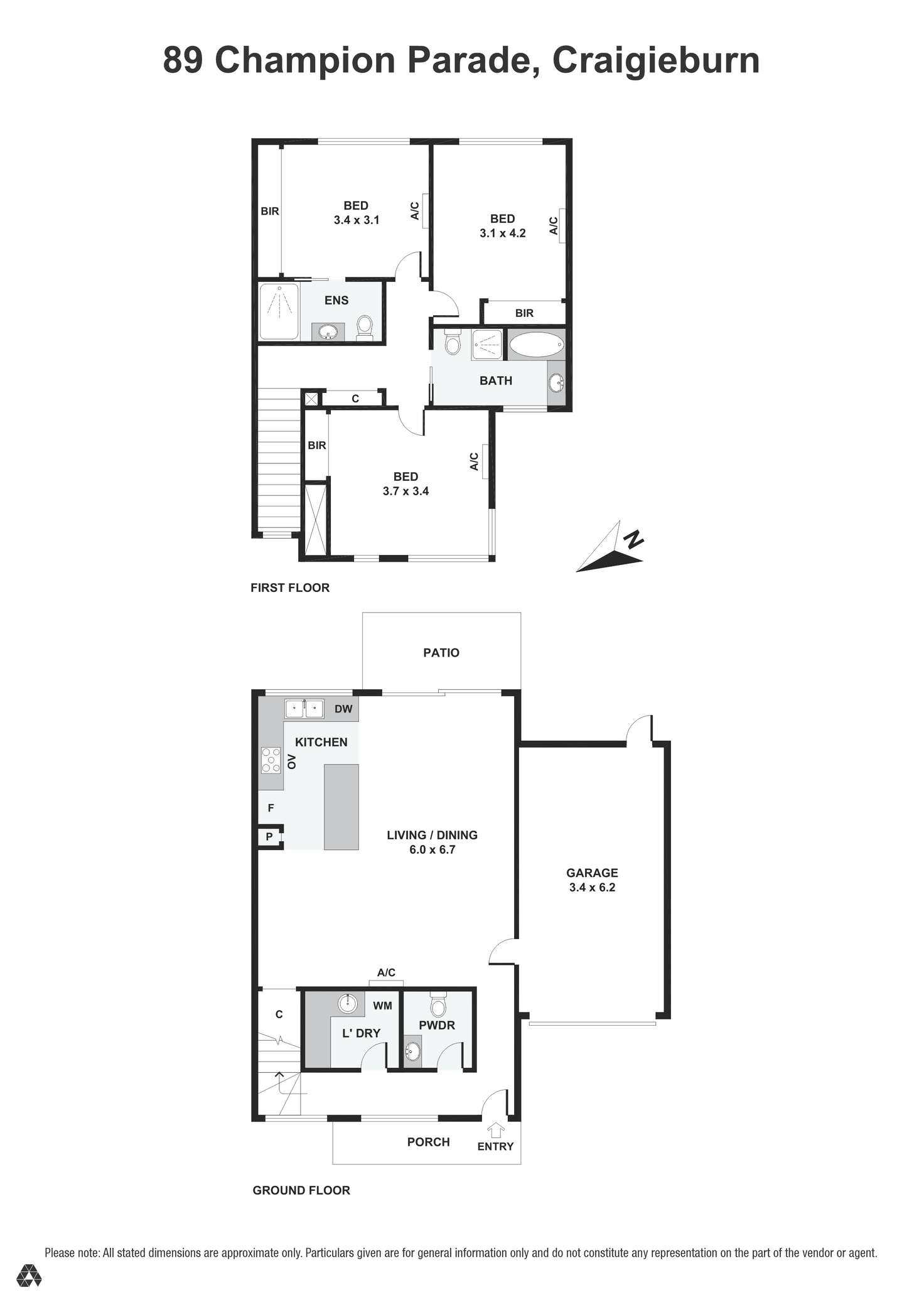 Floorplan of Homely house listing, 89 Champion Parade, Craigieburn VIC 3064