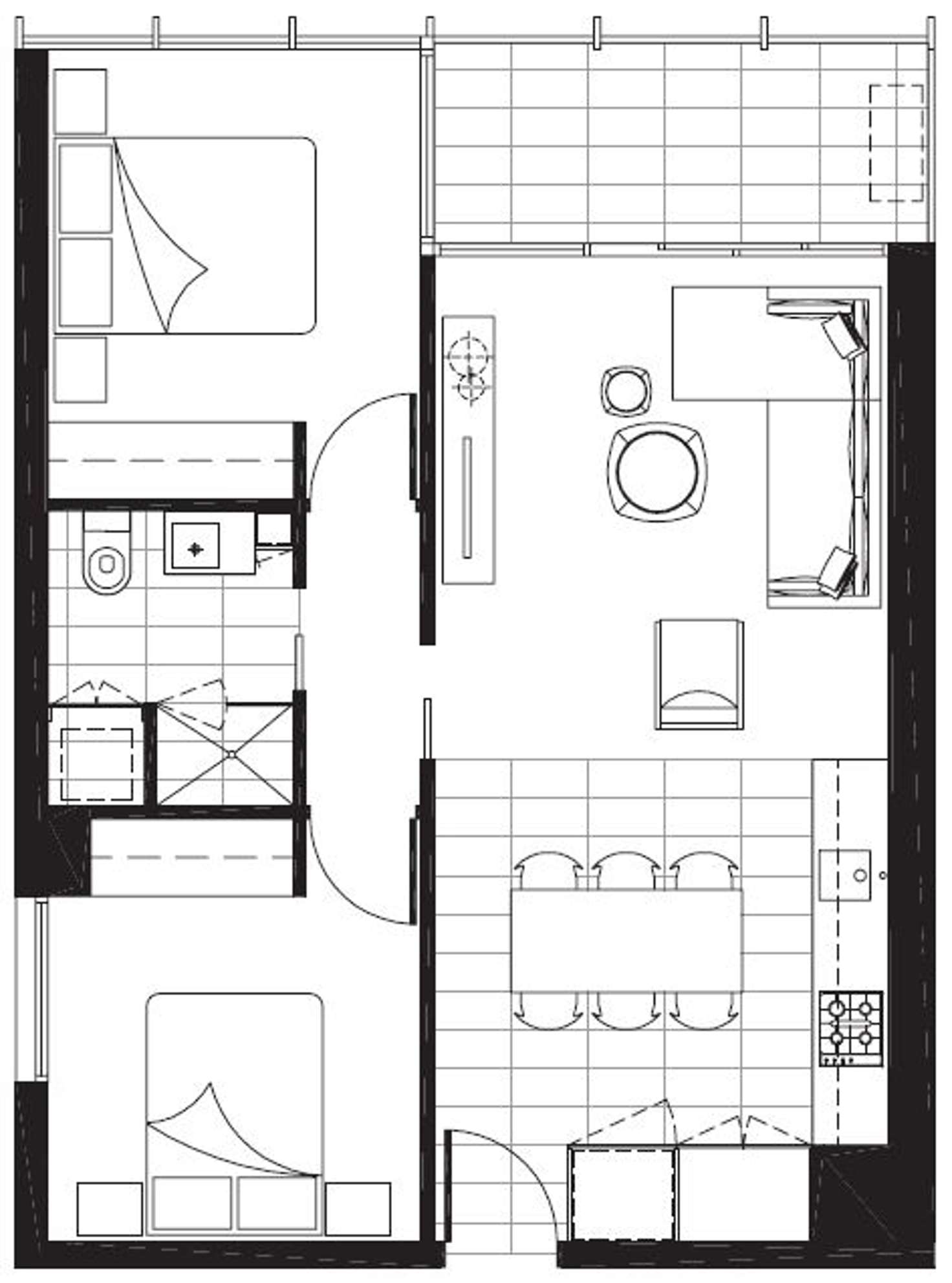 Floorplan of Homely apartment listing, 919/39 Coventry Street, Southbank VIC 3006