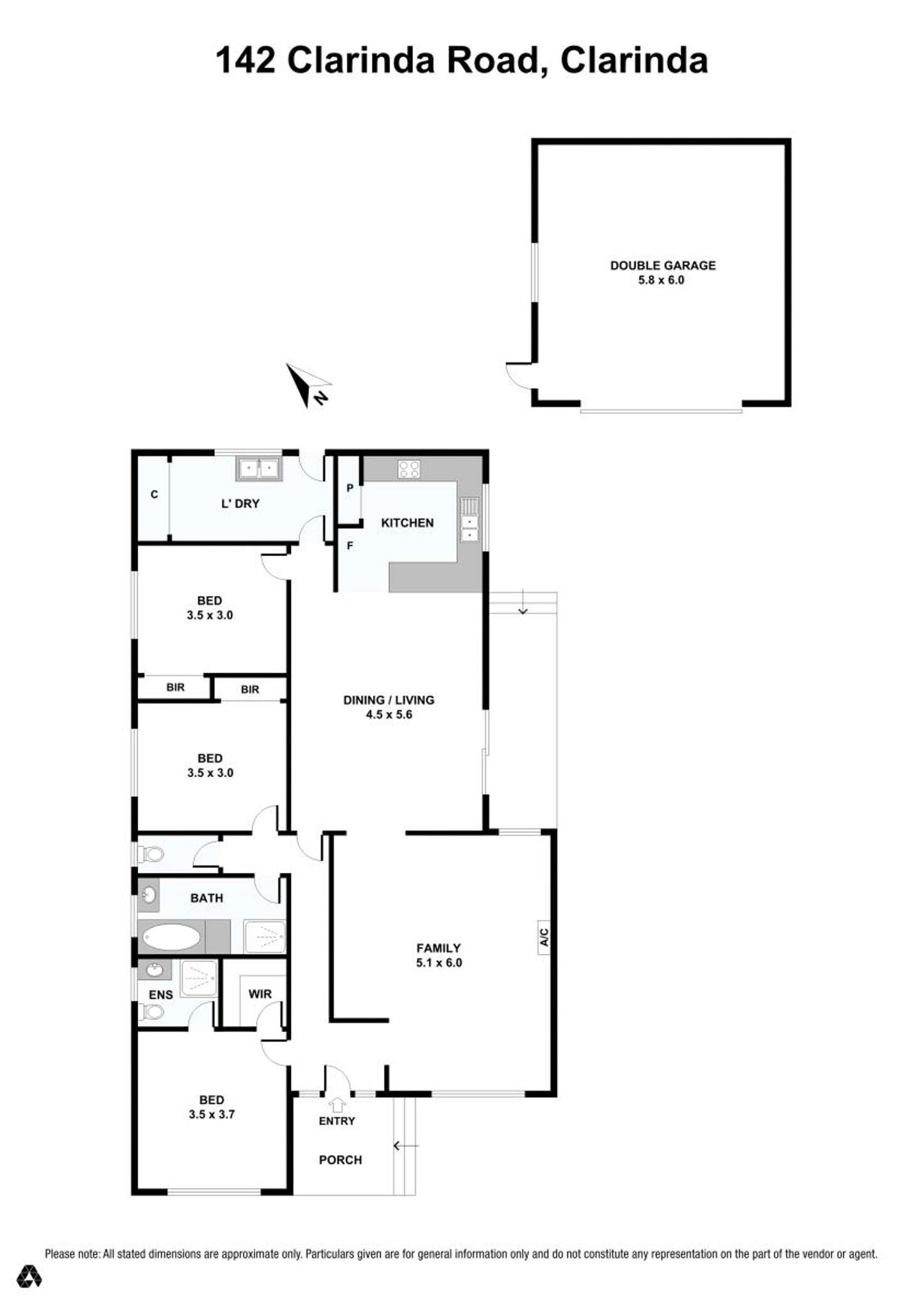 Floorplan of Homely house listing, 142 Clarinda Rd, Clarinda VIC 3169