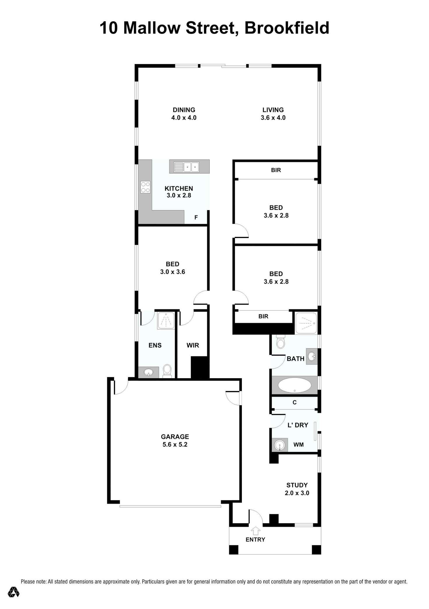 Floorplan of Homely house listing, 10 Mallow Street, Brookfield VIC 3338