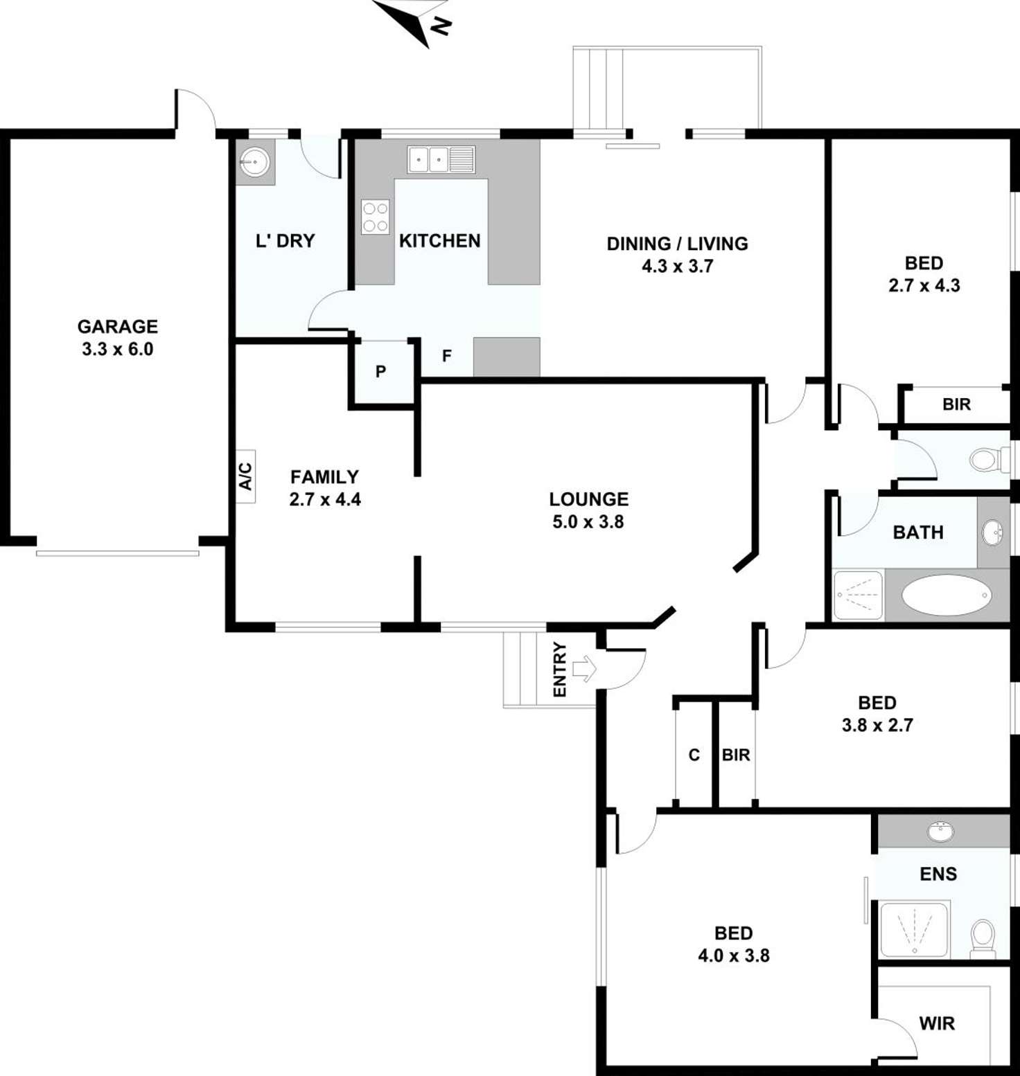 Floorplan of Homely unit listing, 2/202 Lawrence Rd, Mount Waverley VIC 3149