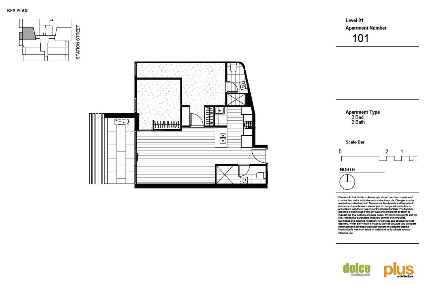 Floorplan of Homely apartment listing, 101/62-64 Station Street, Fairfield VIC 3078