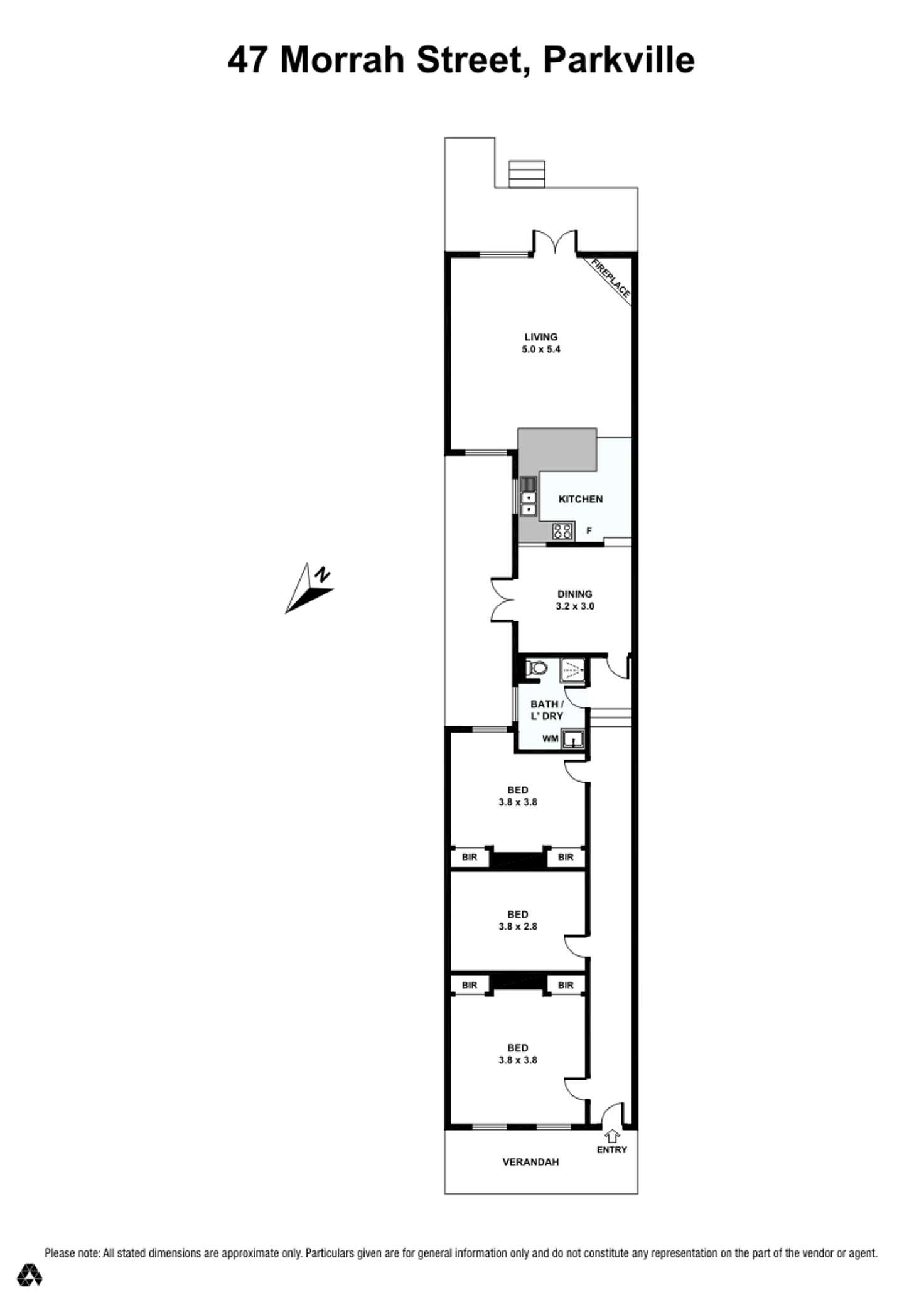 Floorplan of Homely terrace listing, 47 Morrah St, Parkville VIC 3052