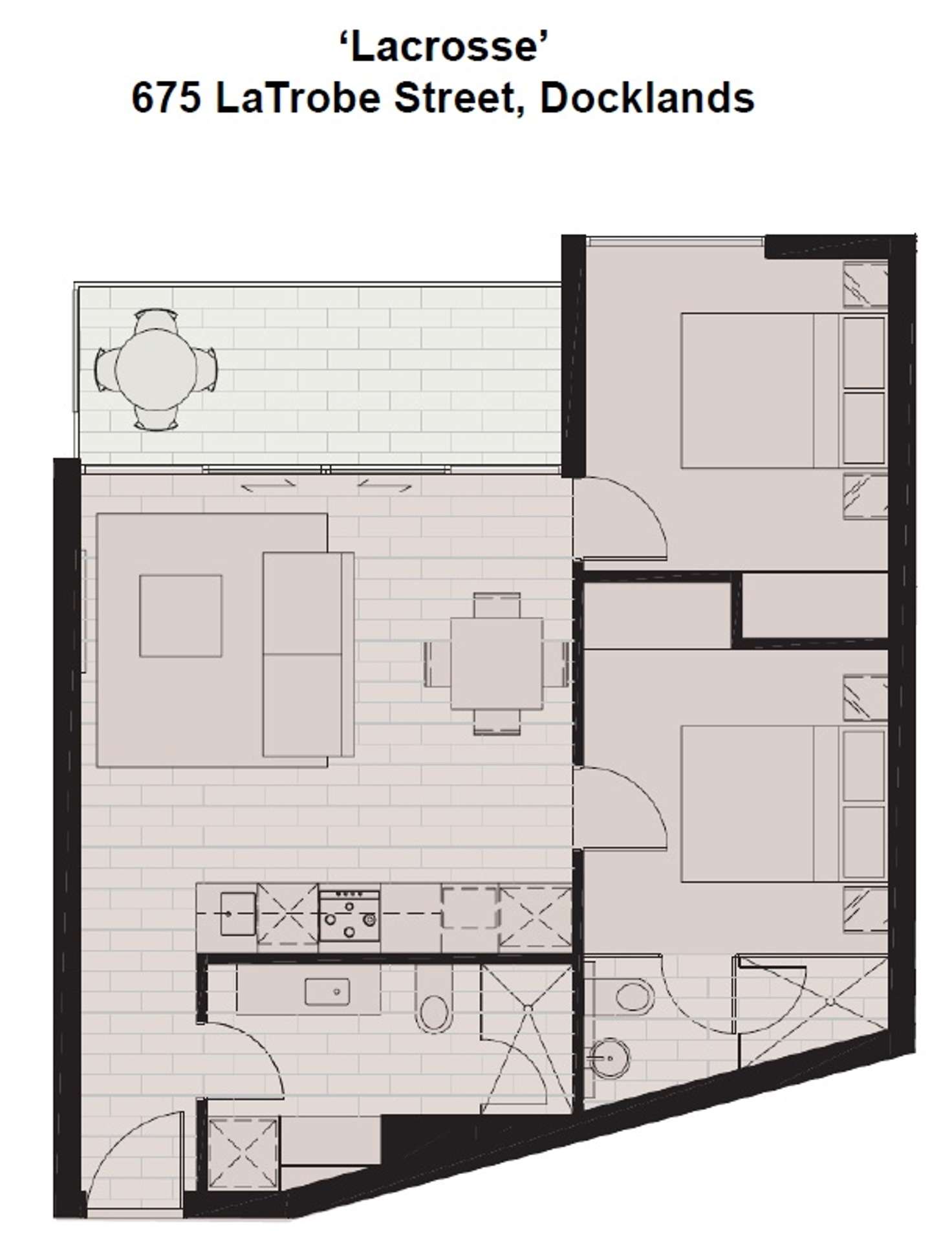 Floorplan of Homely apartment listing, 2110/673 La Trobe Street, Docklands VIC 3008