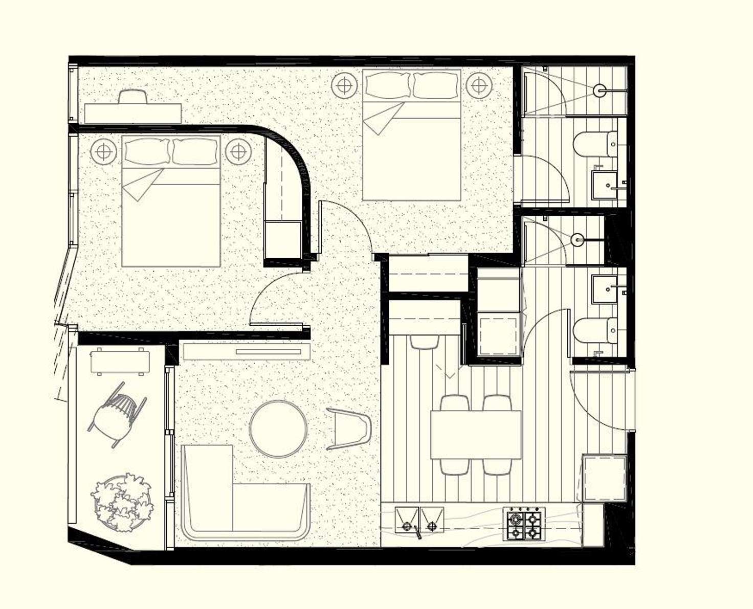 Floorplan of Homely apartment listing, 1805/8 Daly Street, South Yarra VIC 3141