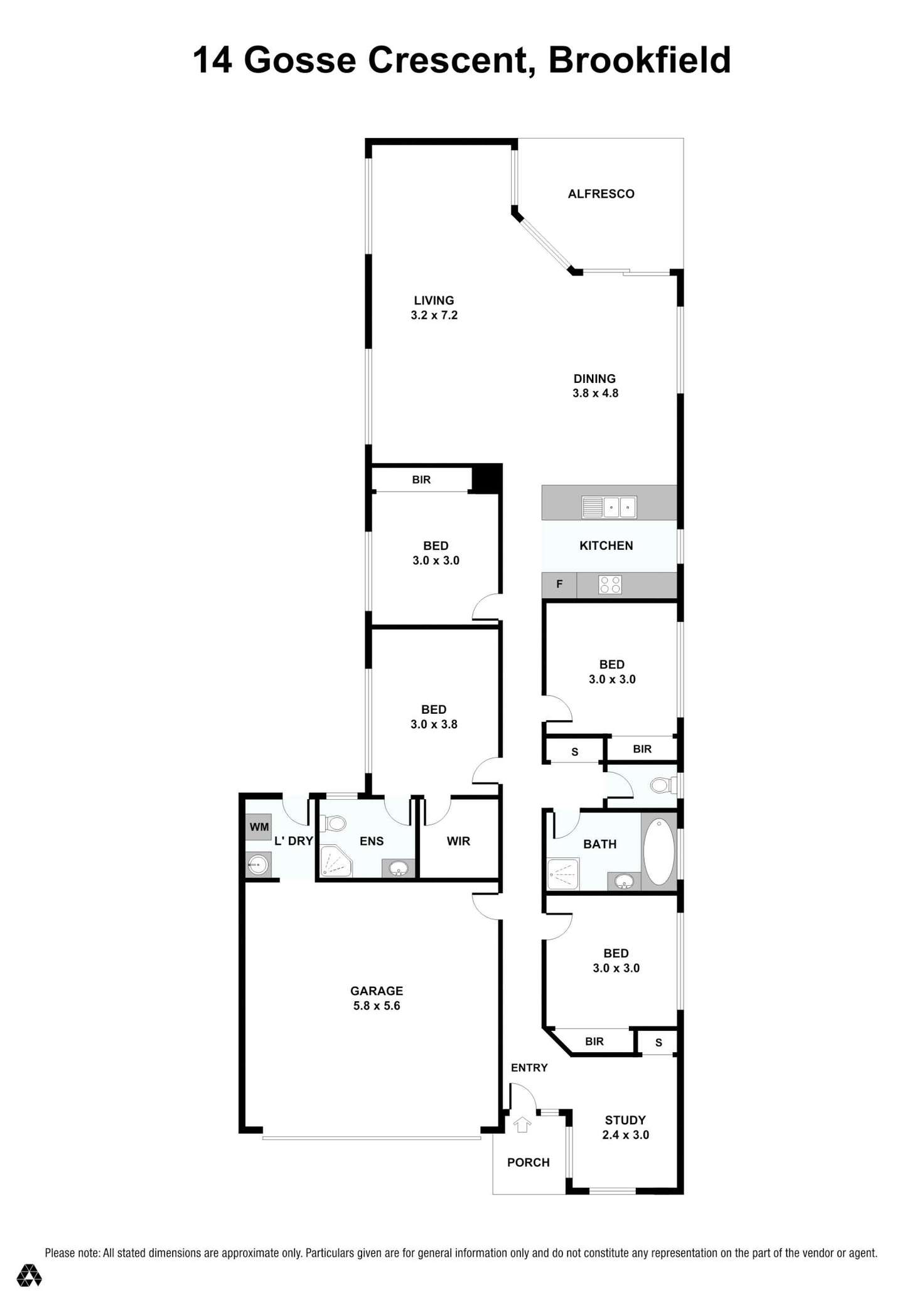 Floorplan of Homely house listing, 14 Gosse Crescent (Lot 337), Brookfield VIC 3338