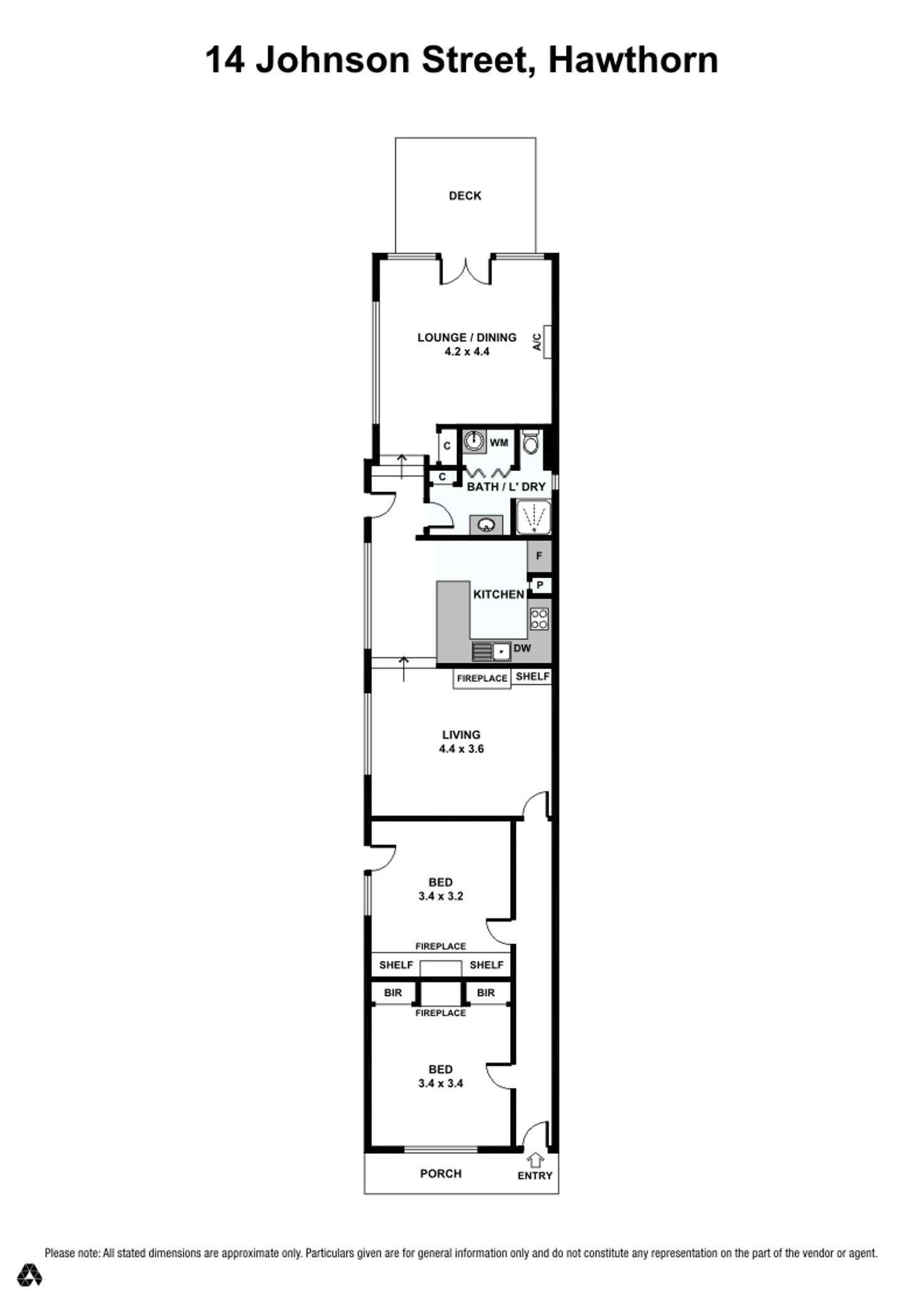 Floorplan of Homely house listing, 14 Johnson Street, Hawthorn VIC 3122