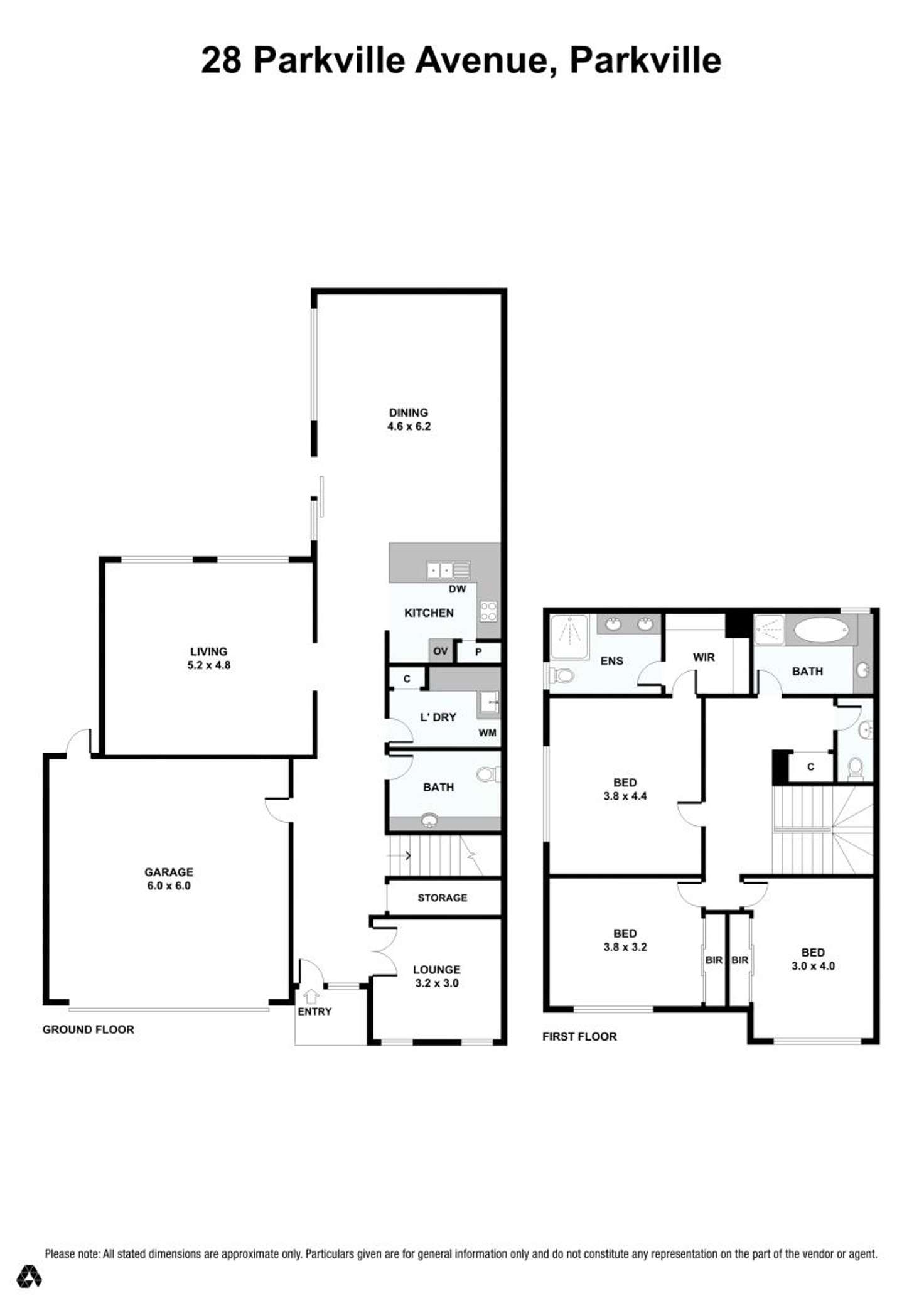 Floorplan of Homely house listing, 28 Parkville Avenue, Parkville VIC 3052