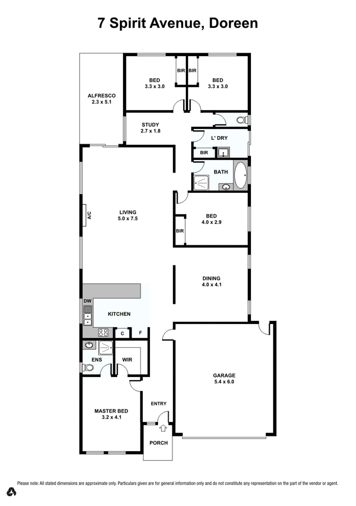 Floorplan of Homely house listing, 7 Spirit Avenue, Doreen VIC 3754