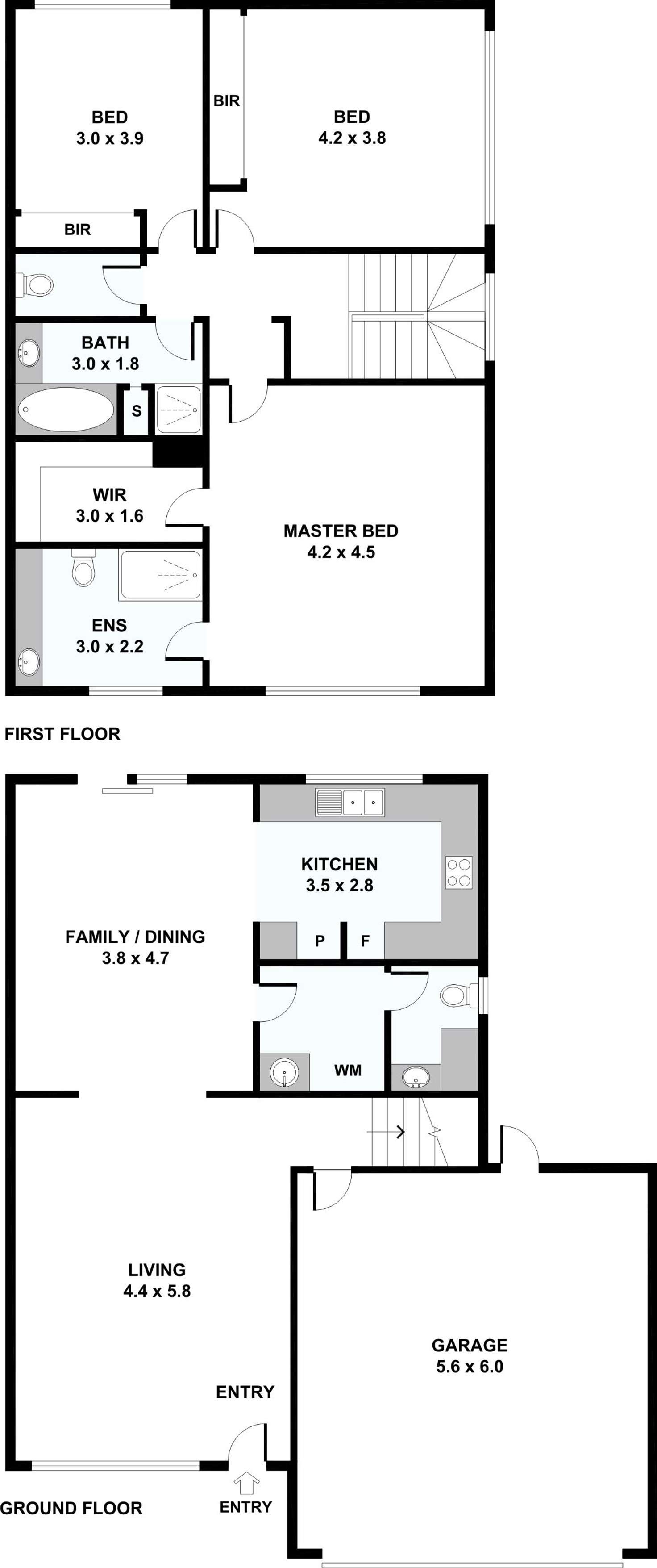 Floorplan of Homely apartment listing, 4/6-8 Canterbury Close, Rowville VIC 3178