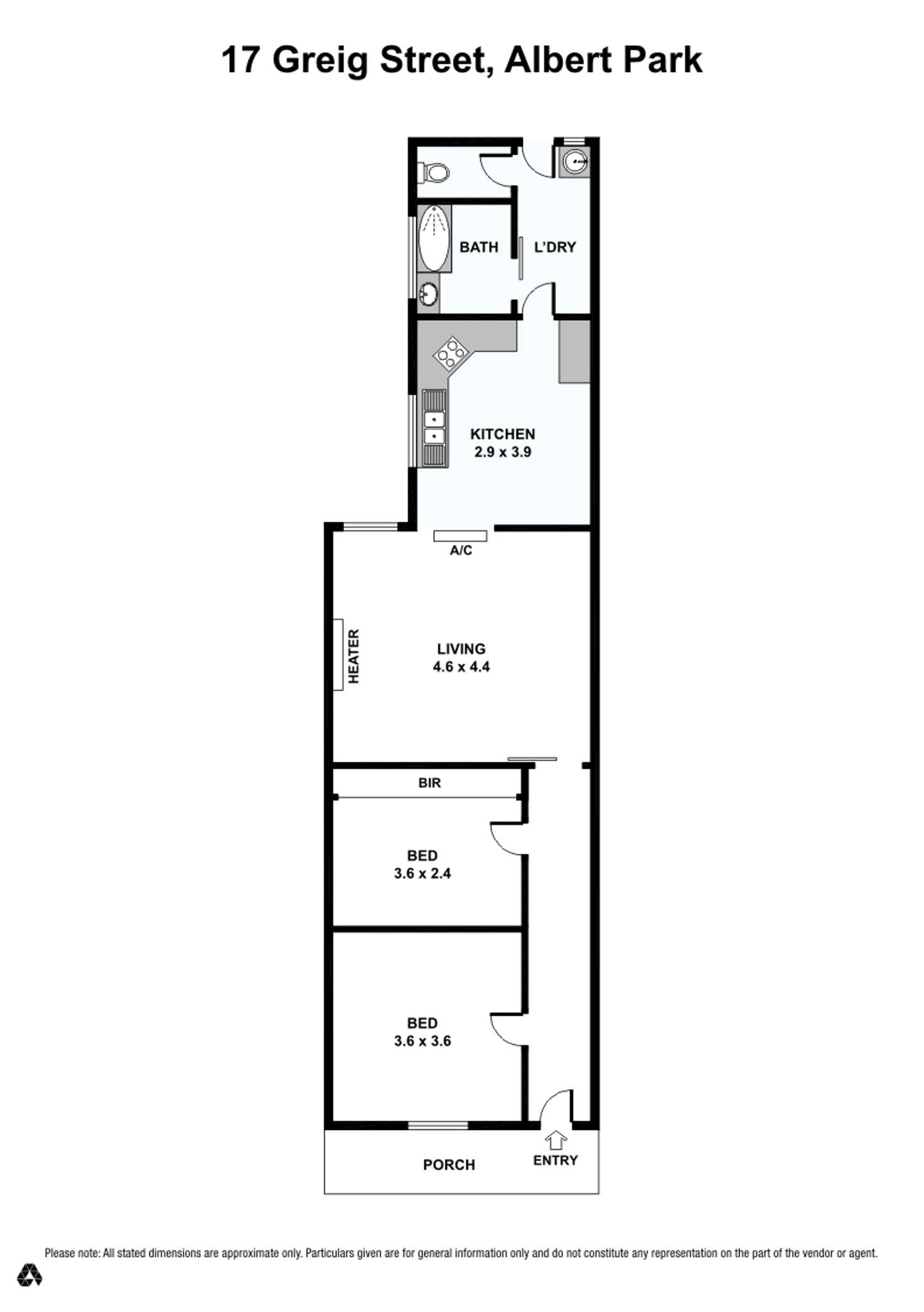 Floorplan of Homely house listing, 17 Greig Street, Albert Park VIC 3206