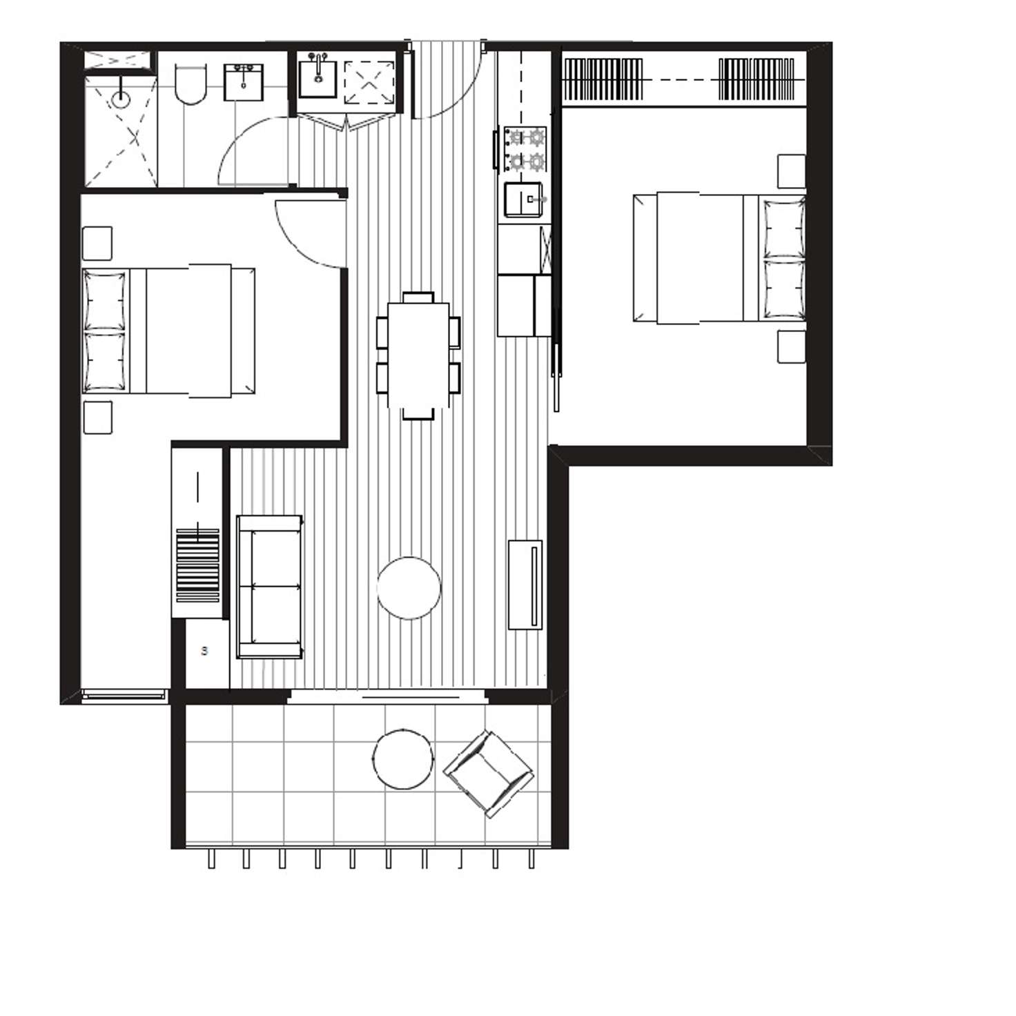 Floorplan of Homely apartment listing, 503/6 Mater Street, Collingwood VIC 3066