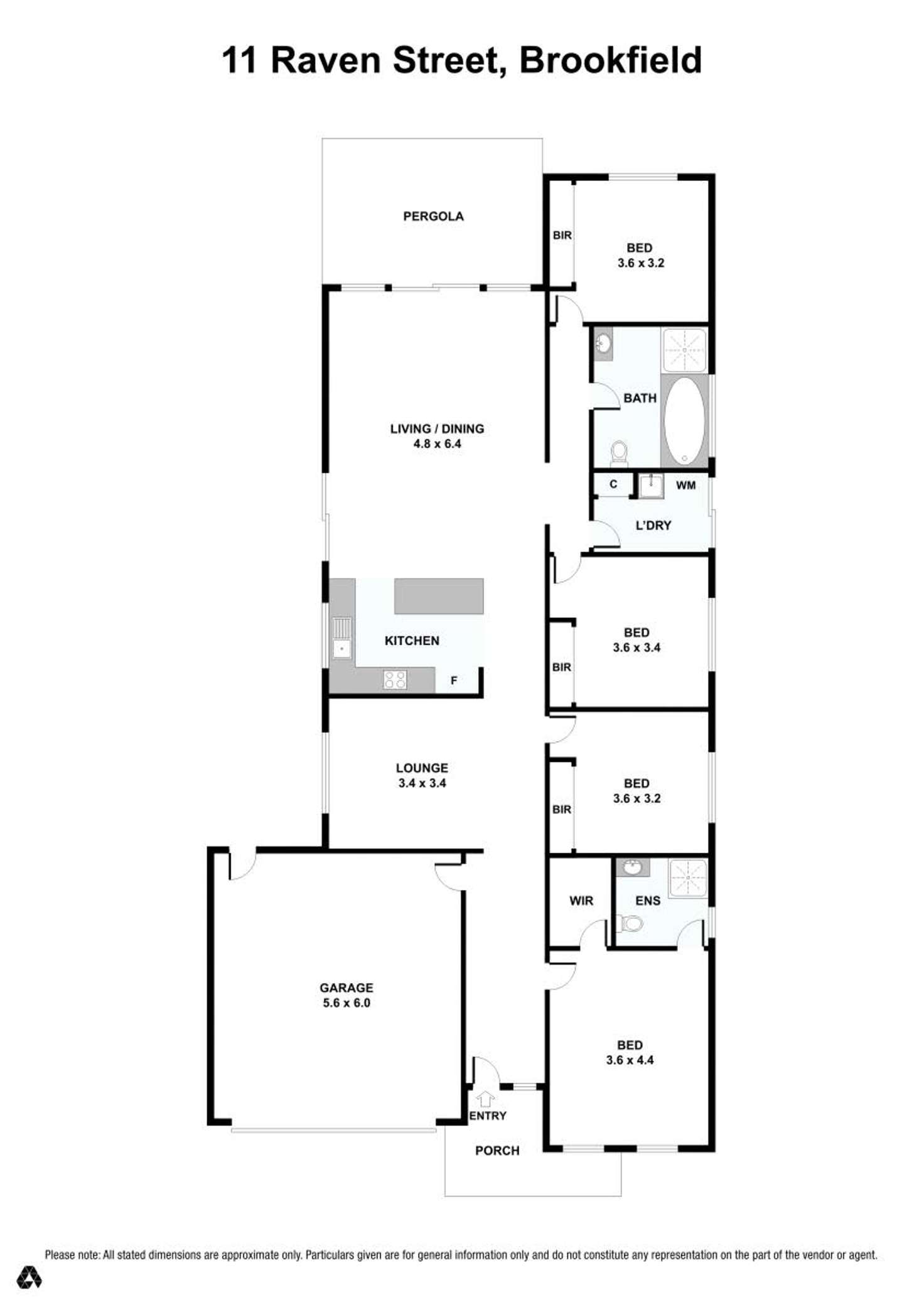 Floorplan of Homely house listing, 11 Raven Street, Brookfield VIC 3338