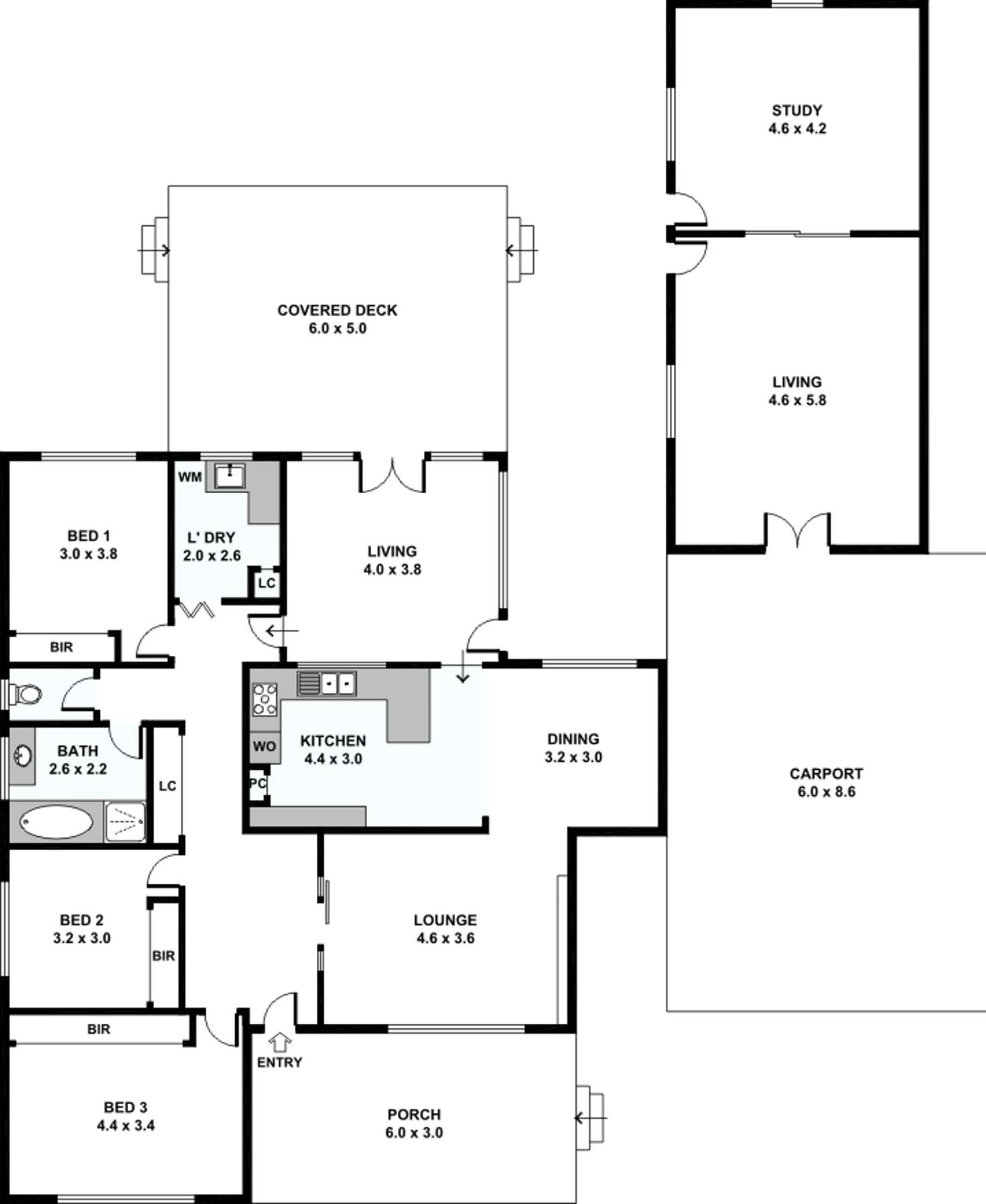 Floorplan of Homely house listing, 34 Norma Crescent, Knoxfield VIC 3180