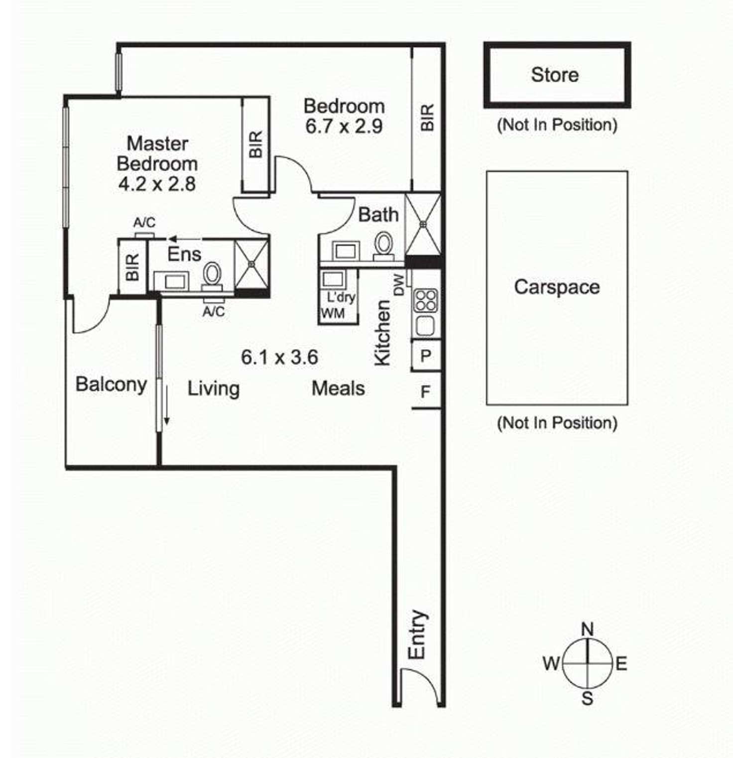Floorplan of Homely apartment listing, 203/6 Mater Street, Collingwood VIC 3066