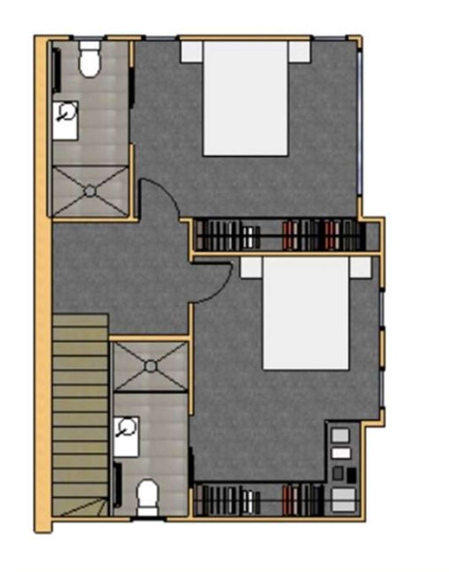 Floorplan of Homely townhouse listing, 3/163 Hotham Street, Balaclava VIC 3183