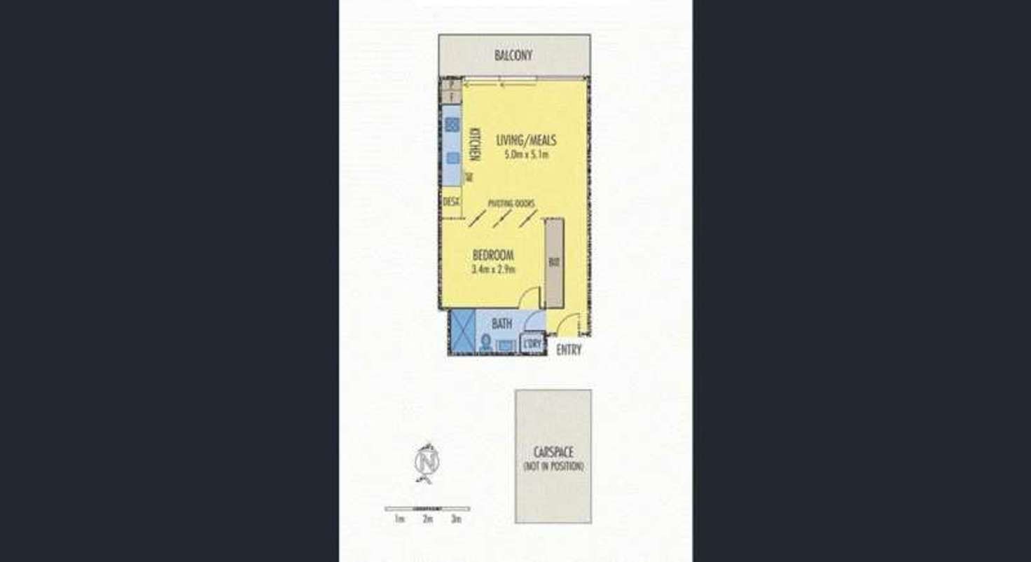 Floorplan of Homely apartment listing, 903/1 Clara Street, South Yarra VIC 3141