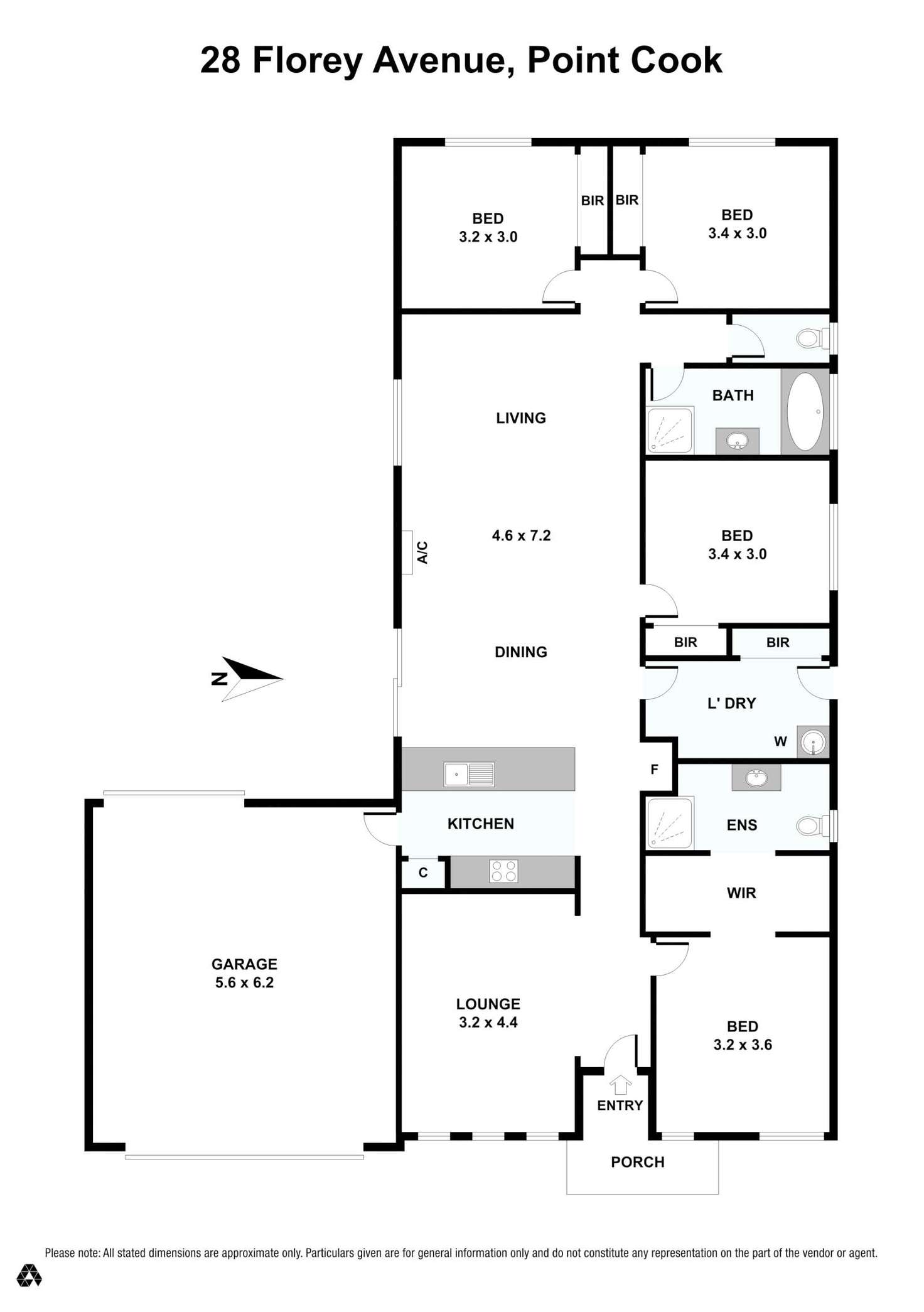 Floorplan of Homely house listing, 28 Florey Avenue, Point Cook VIC 3030