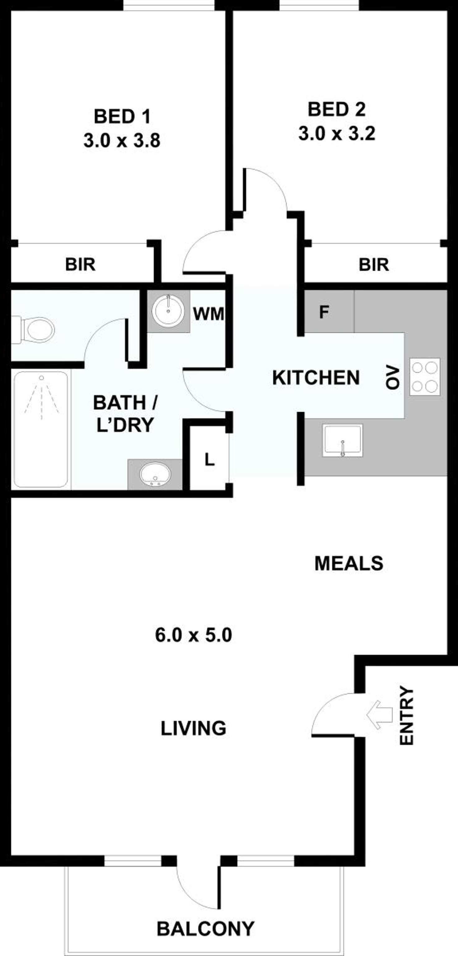 Floorplan of Homely apartment listing, 38/75 Drummond Street, Carlton VIC 3053