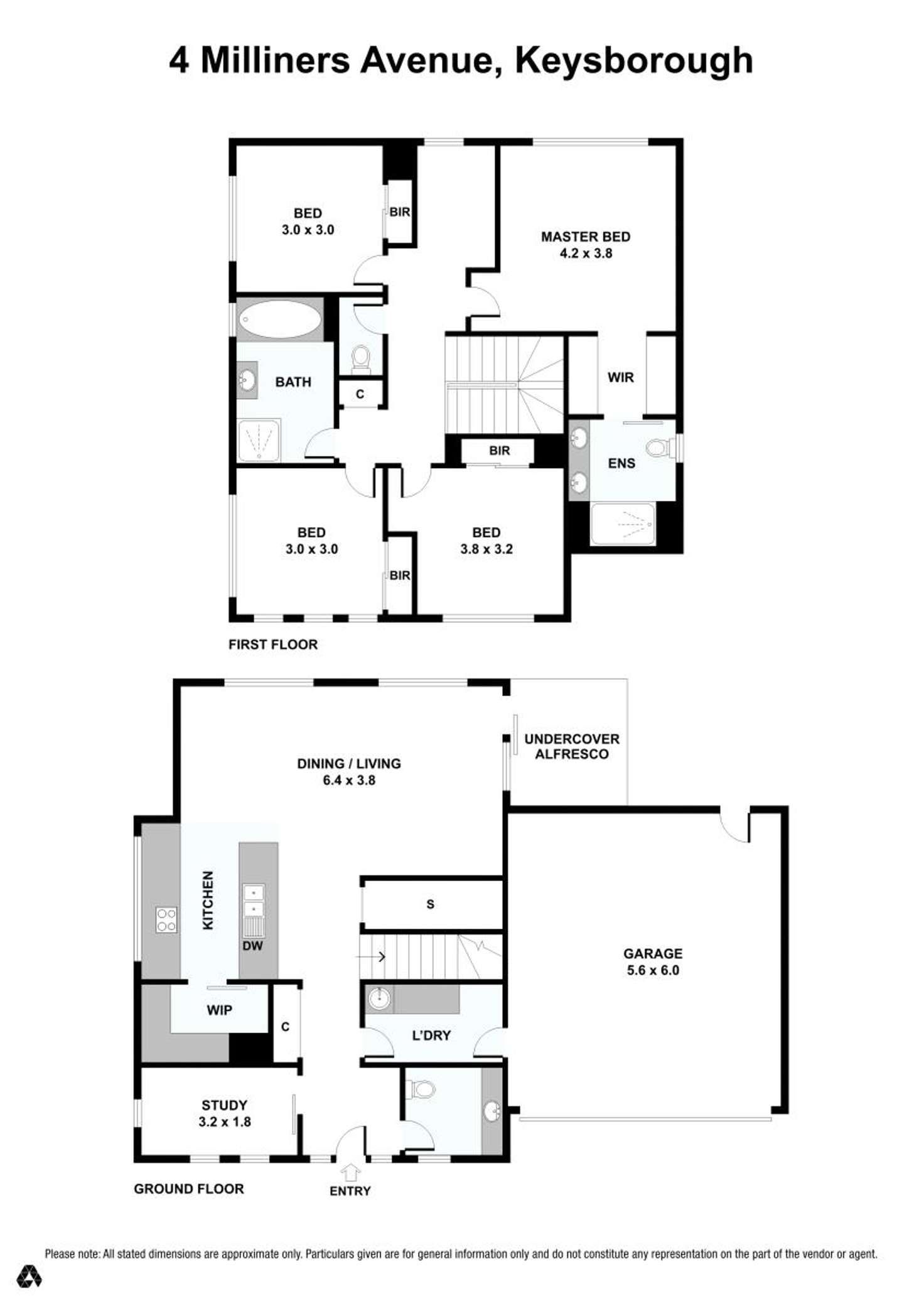 Floorplan of Homely house listing, 4 Milliners Avenue, Keysborough VIC 3173