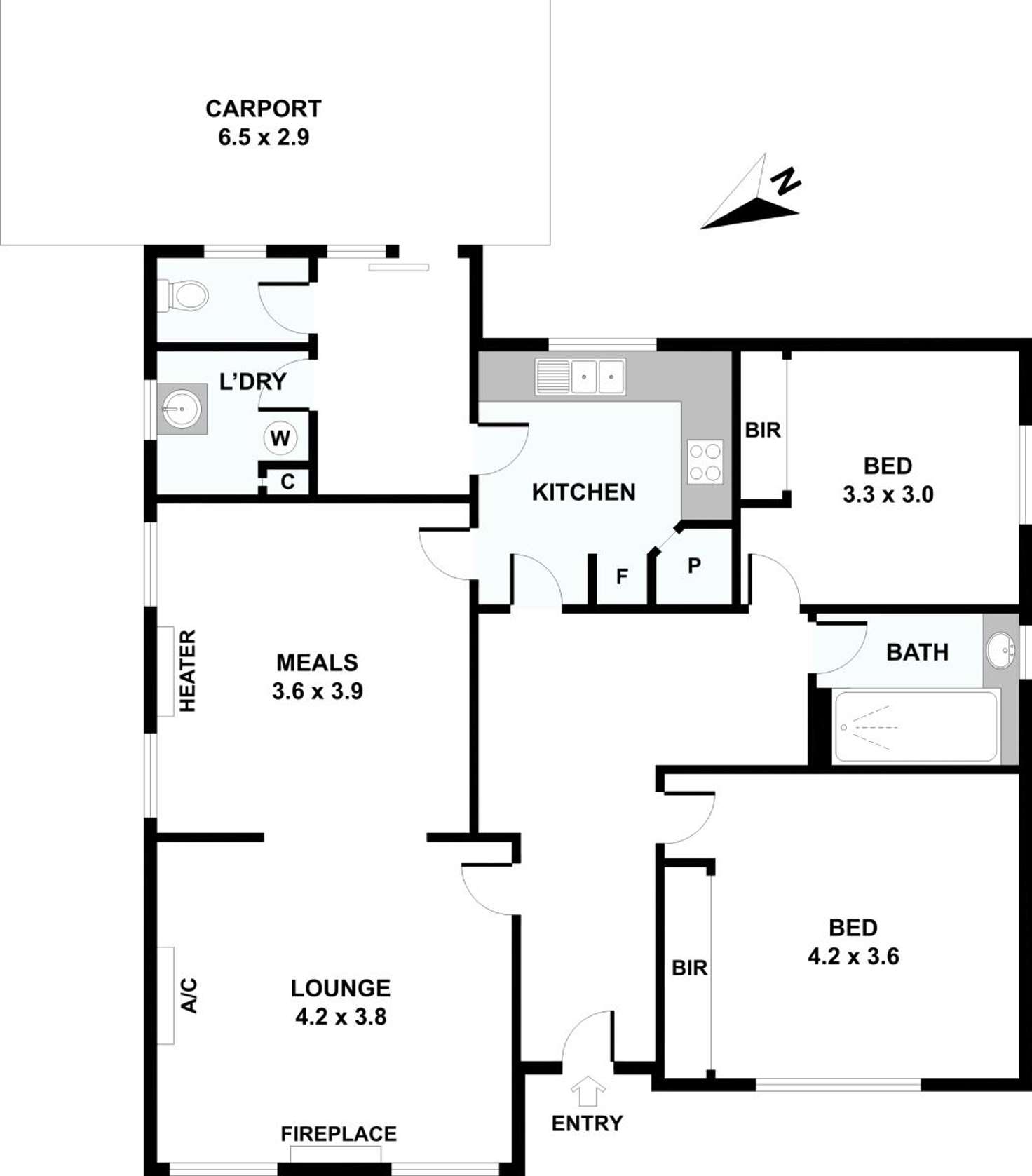 Floorplan of Homely unit listing, 1/96 Rutland Road, Box Hill VIC 3128