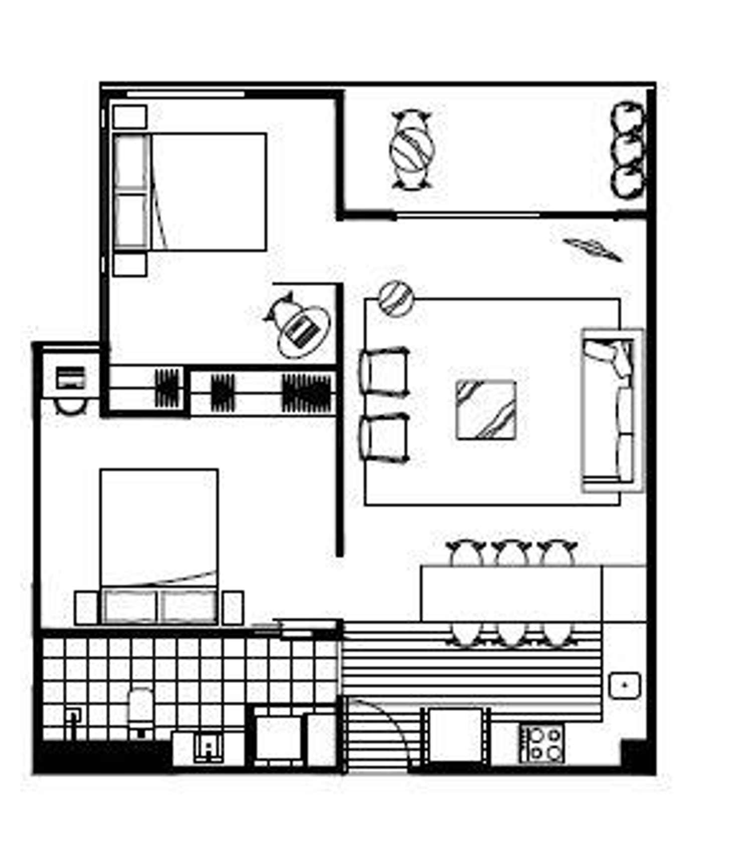 Floorplan of Homely apartment listing, 601/8 Olive York Way, Brunswick West VIC 3055