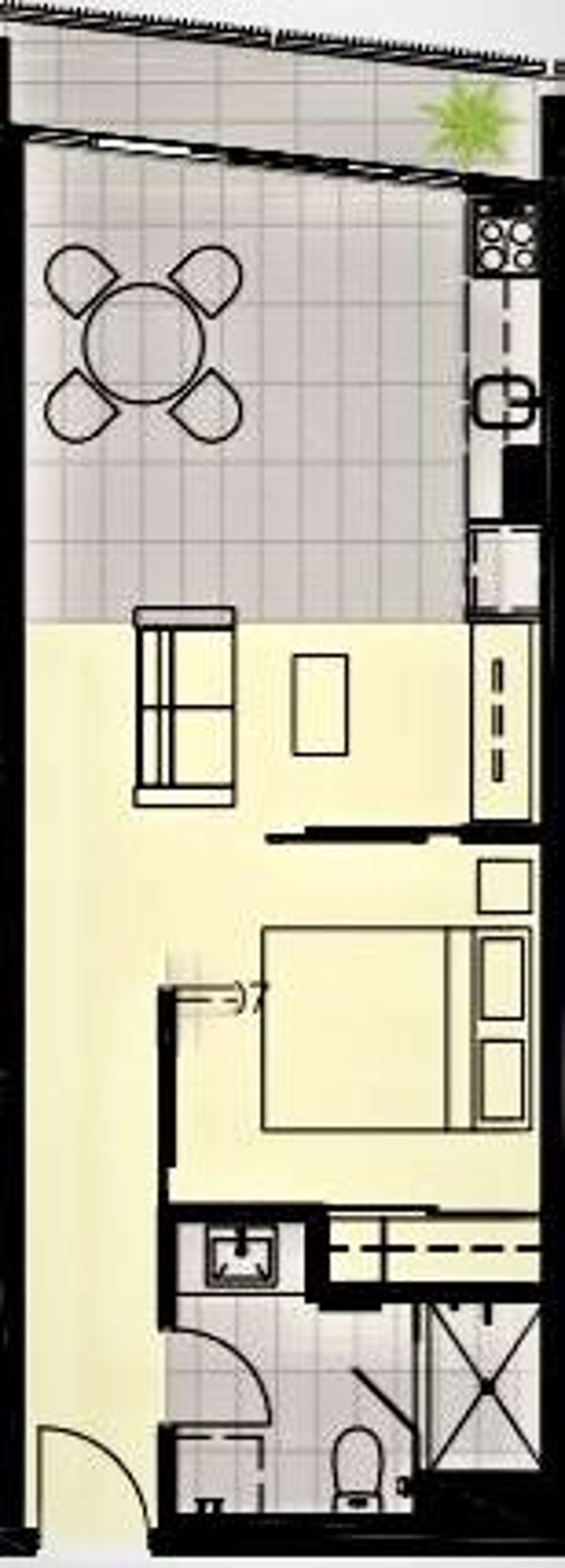 Floorplan of Homely apartment listing, 707/6 Leicester Street, Carlton VIC 3053