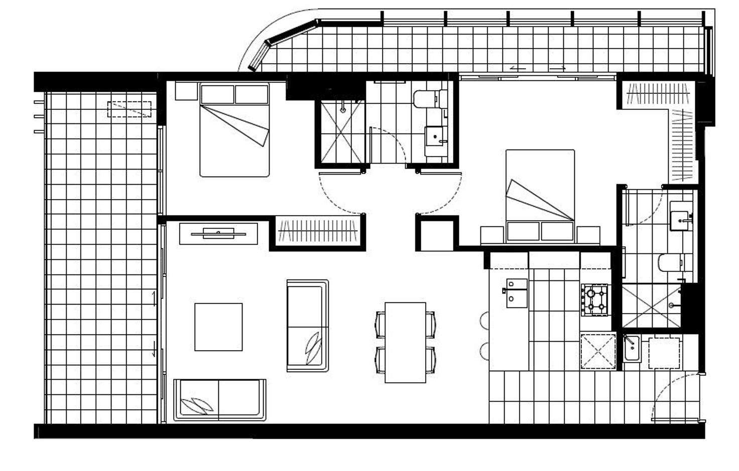 Floorplan of Homely apartment listing, 201/1 Grosvenor Street, Doncaster VIC 3108
