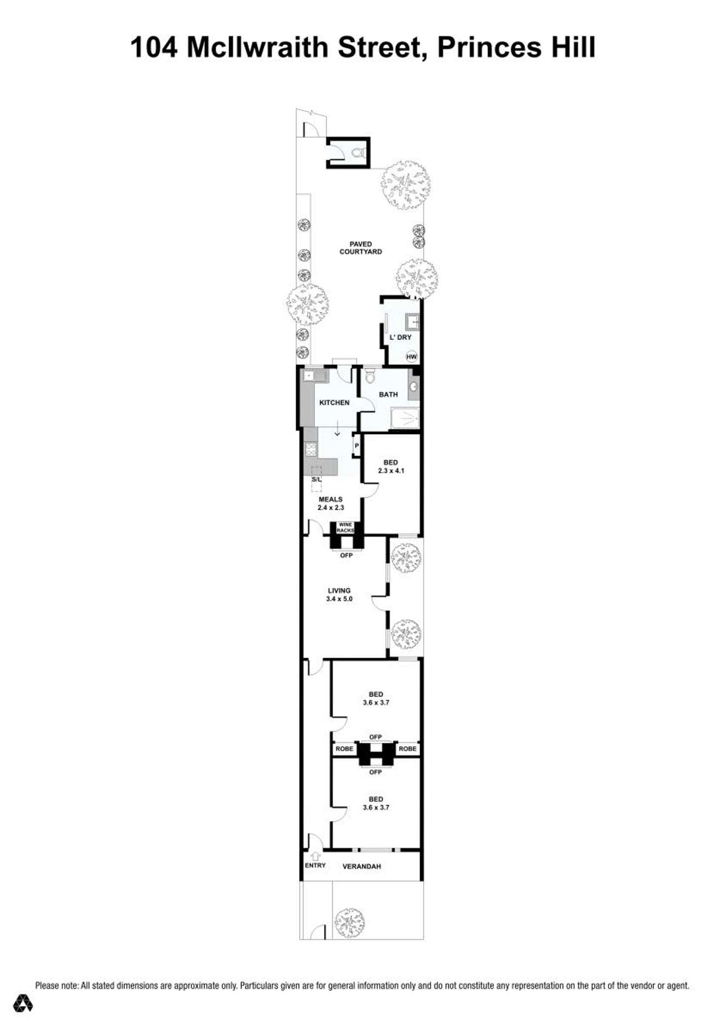 Floorplan of Homely house listing, 104 Mcilwraith Street, Carlton North VIC 3054