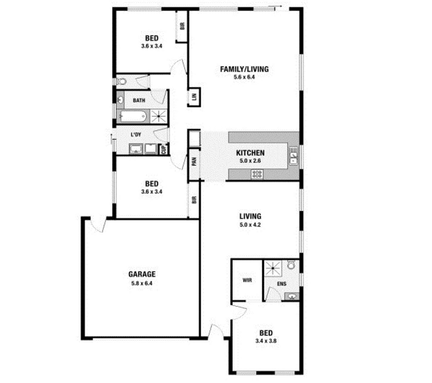 Floorplan of Homely house listing, 6 Chestnut Chase, Pakenham VIC 3810