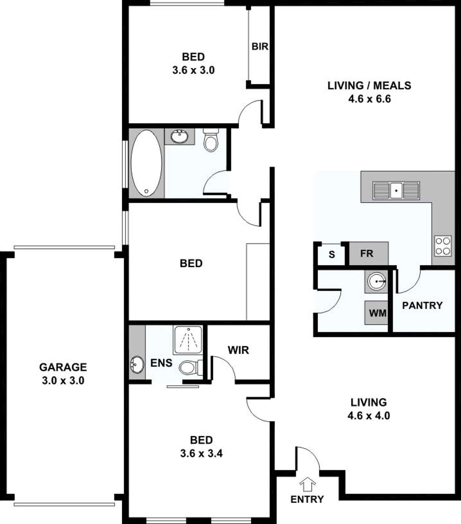 Floorplan of Homely unit listing, 12/12 Stanley Street, Wallan VIC 3756